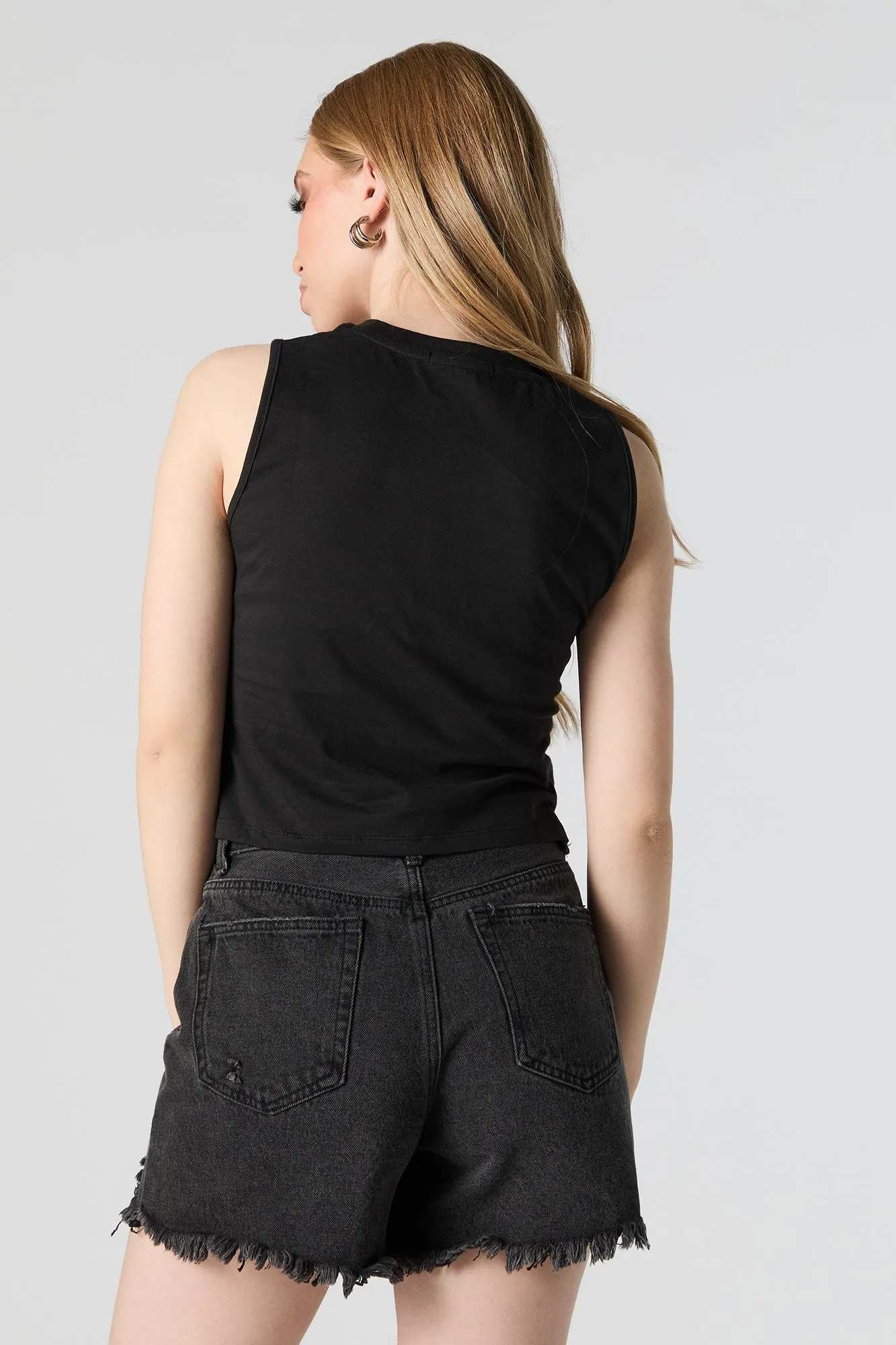 Self Love Graphic Cropped Tank sold by Urban Planet product image thumbnail 2