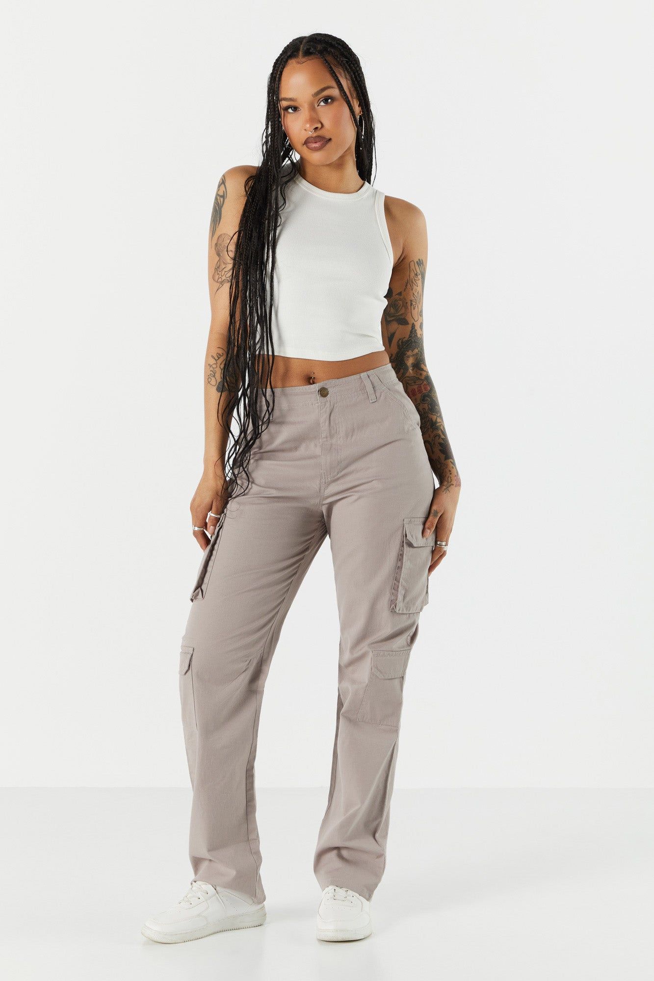 Everyday Ribbed High Neck Tank sold by Urban Planet product image thumbnail 15