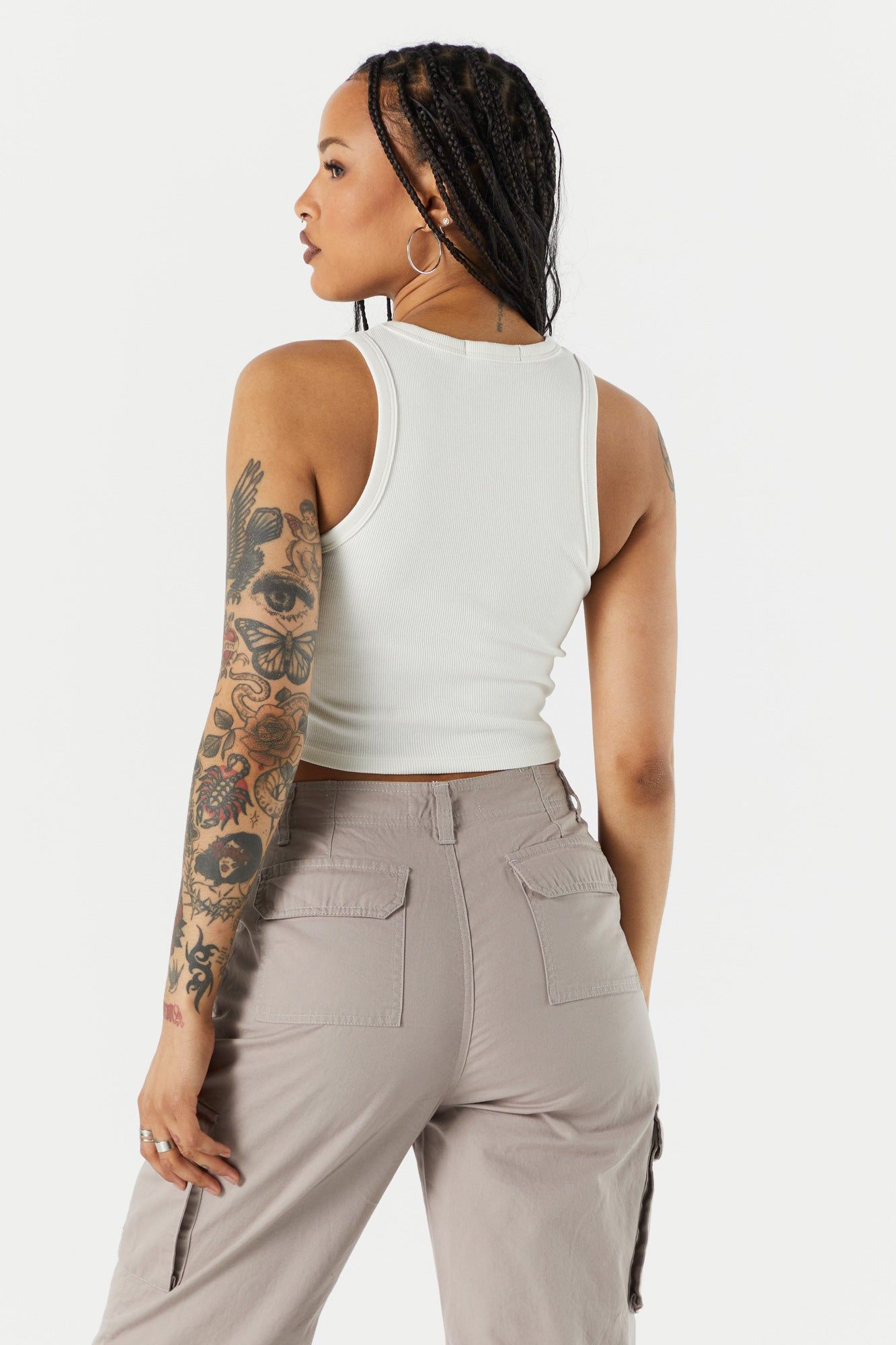 Everyday Ribbed High Neck Tank sold by Urban Planet product image thumbnail 14