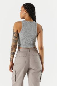 Everyday Ribbed High Neck Tank sold by Urban Planet