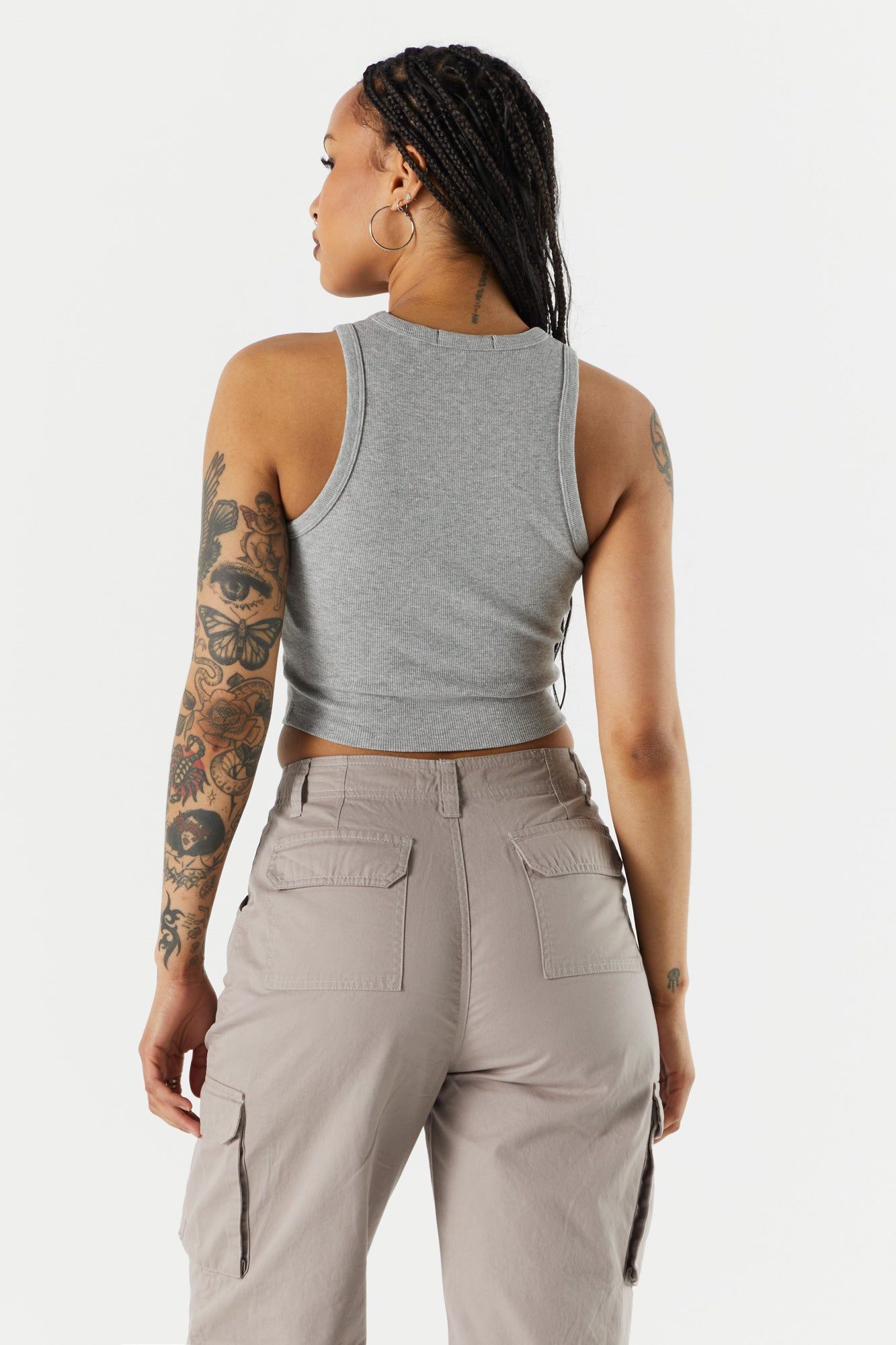 Everyday Ribbed High Neck Tank sold by Urban Planet product image thumbnail 8