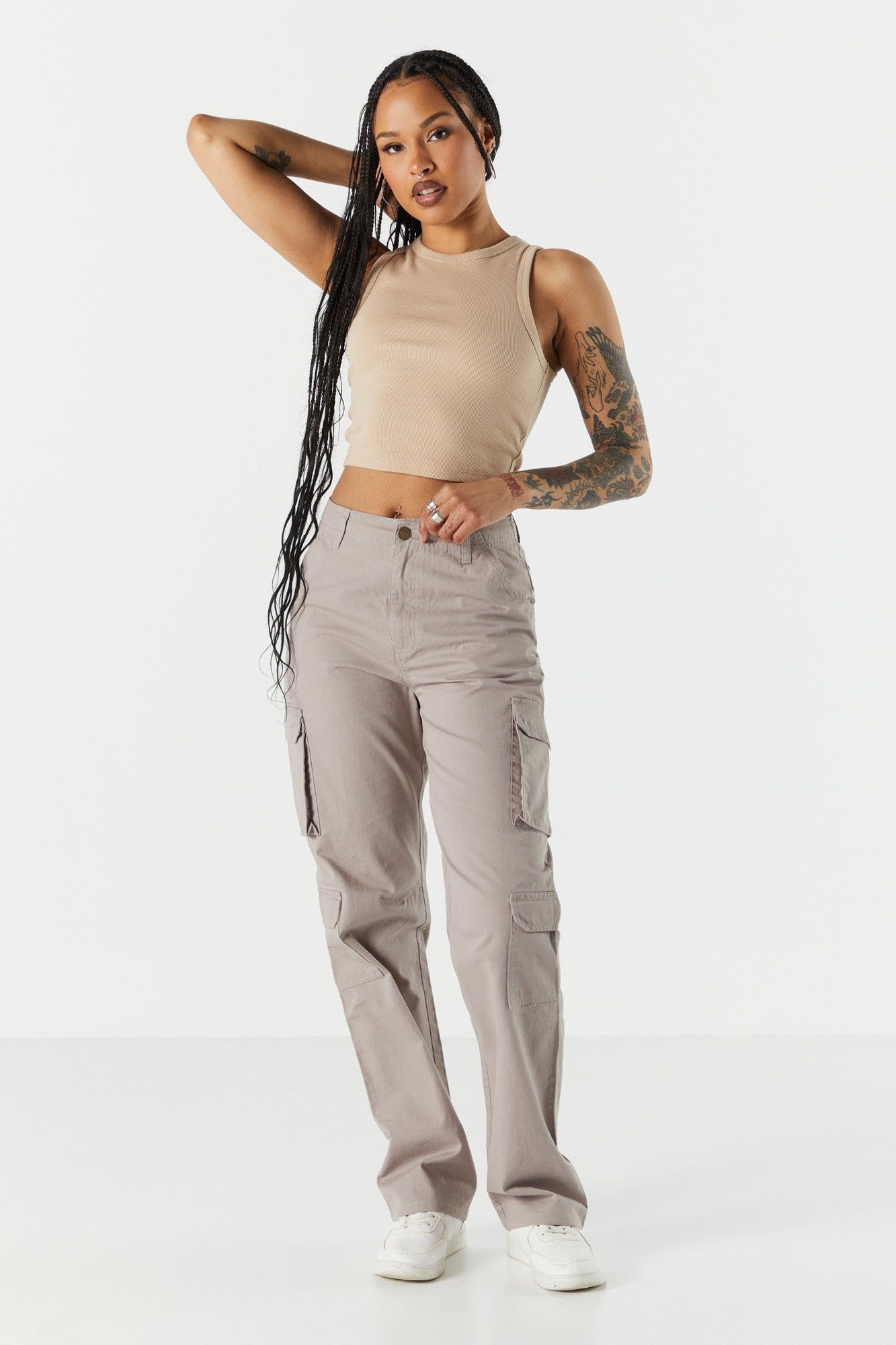 Everyday Ribbed High Neck Tank sold by Urban Planet product image thumbnail 12