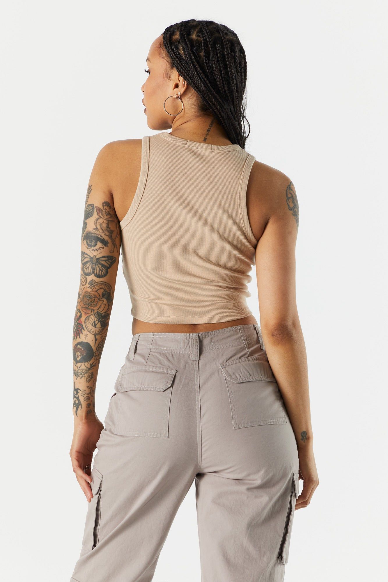 Everyday Ribbed High Neck Tank sold by Urban Planet product image thumbnail 11