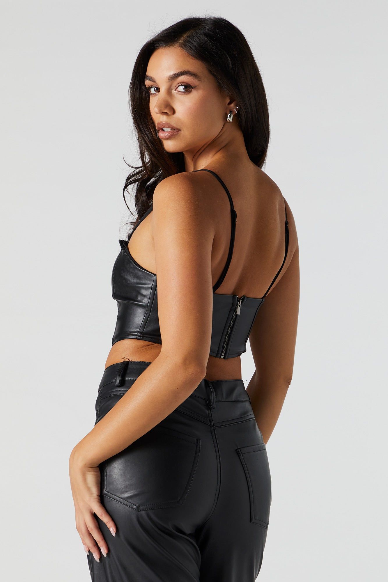 Faux Leather Corset Top sold by Urban Planet product image thumbnail 3