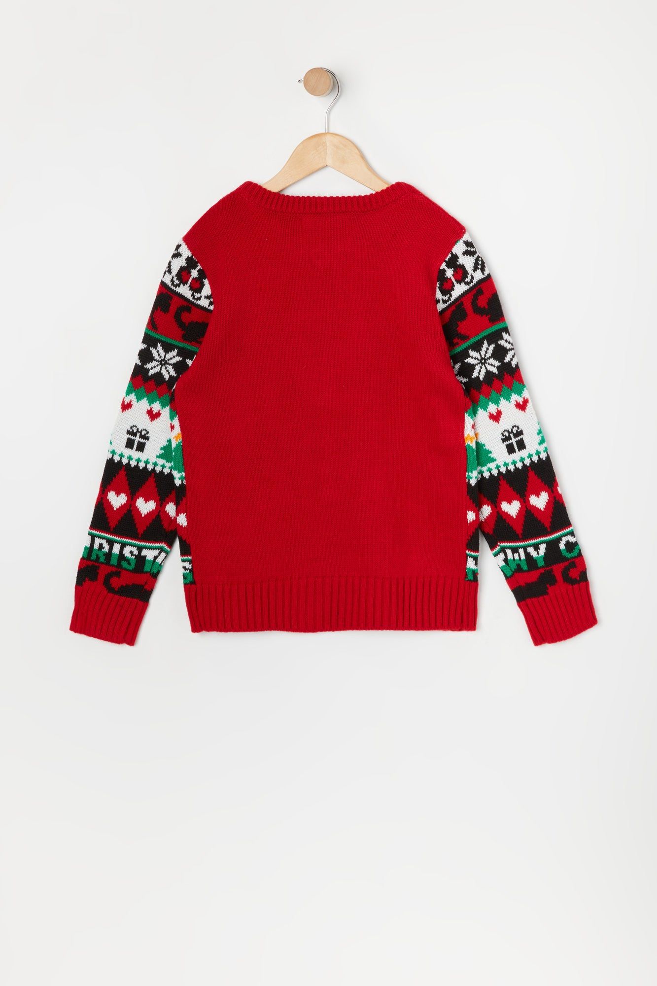 Girls Kitty Meowy Xmas Sweater sold by Urban Planet product image thumbnail 2