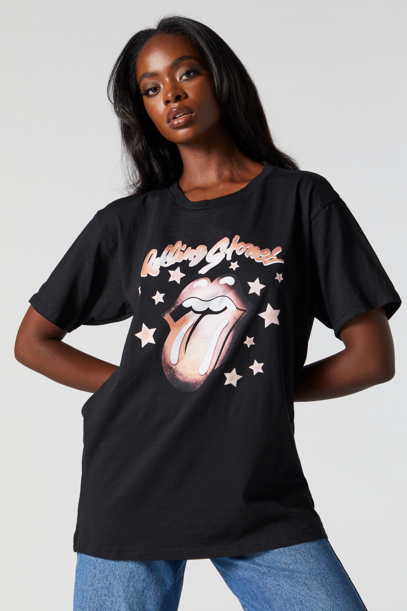 Rolling Stones Graphic Boyfriend T-Shirt sold by Urban Planet