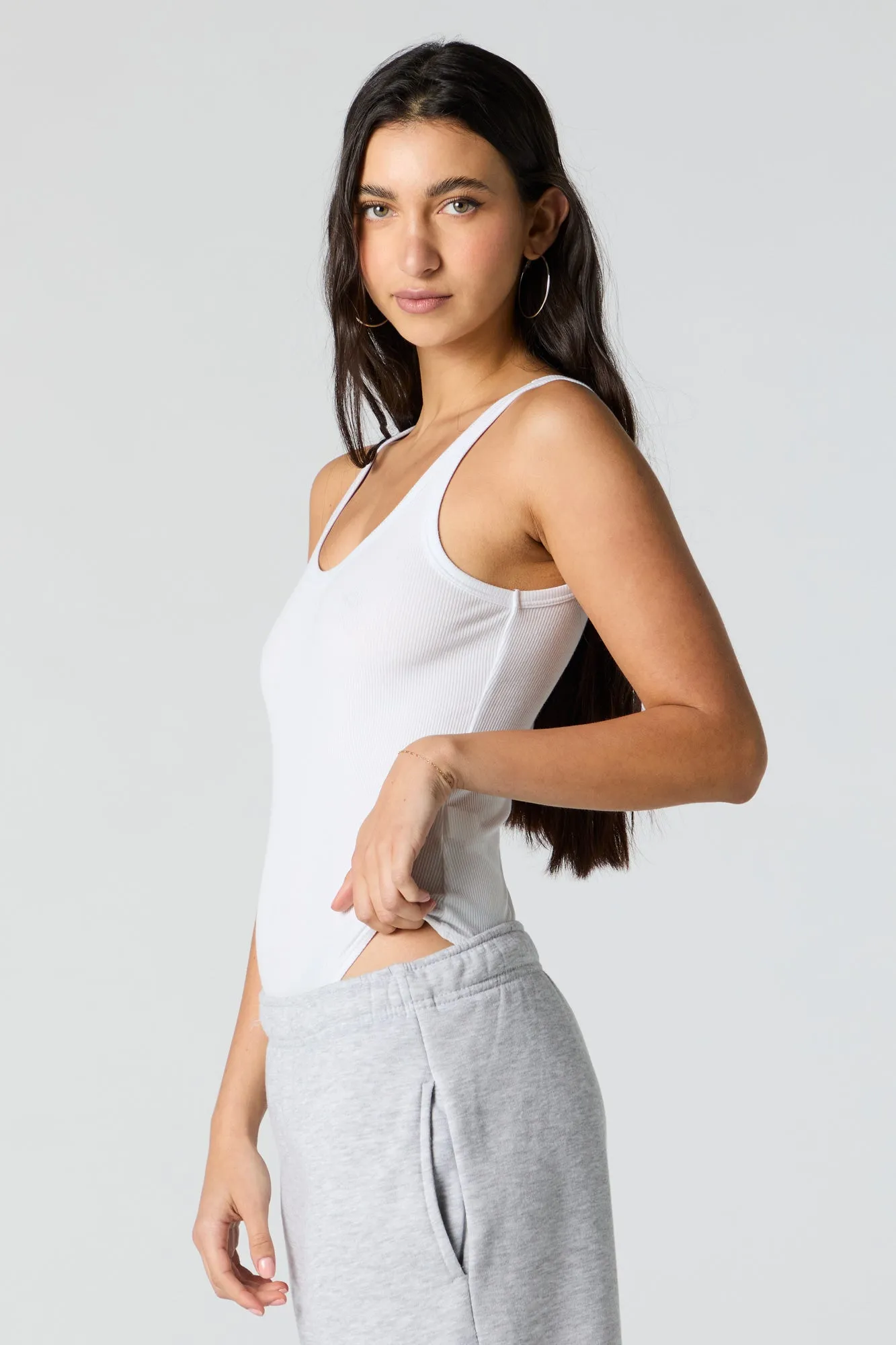 Ribbed Tank Bodysuit sold by Urban Planet product image thumbnail 3