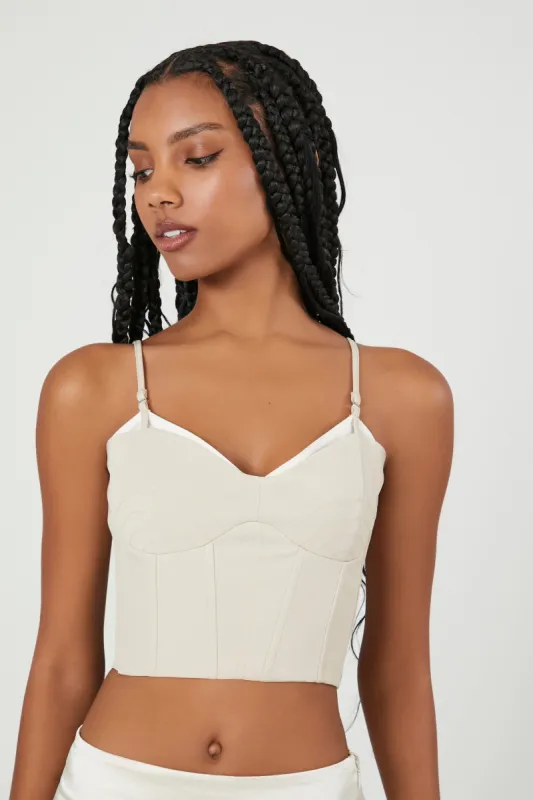 Camisole bustier courte à décolleté en coeur sold by Urban Planet