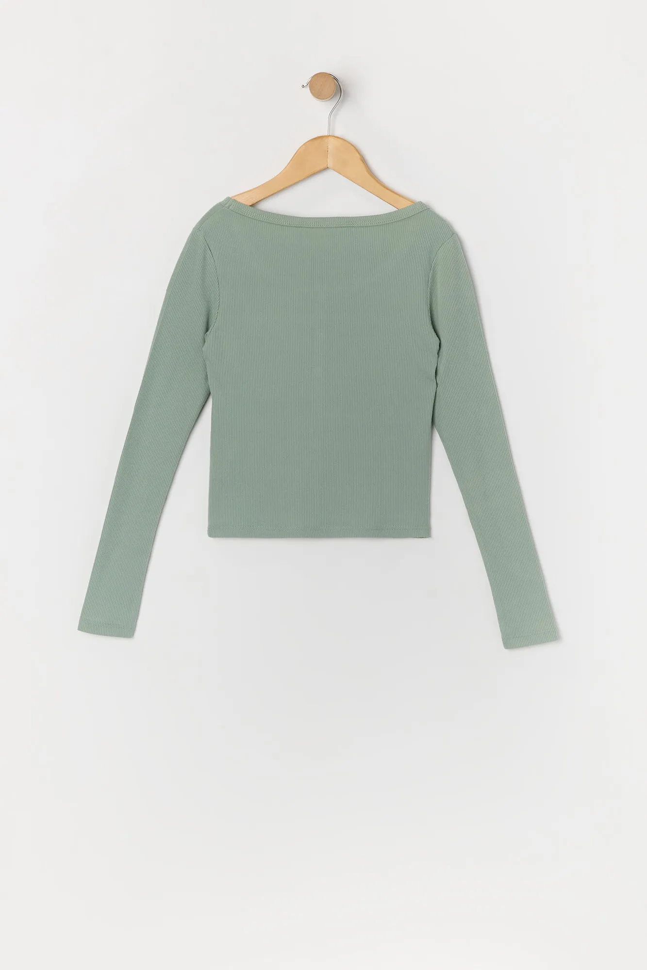 Cardigan boutonné côtelé pour fille sold by Urban Planet product image thumbnail 4