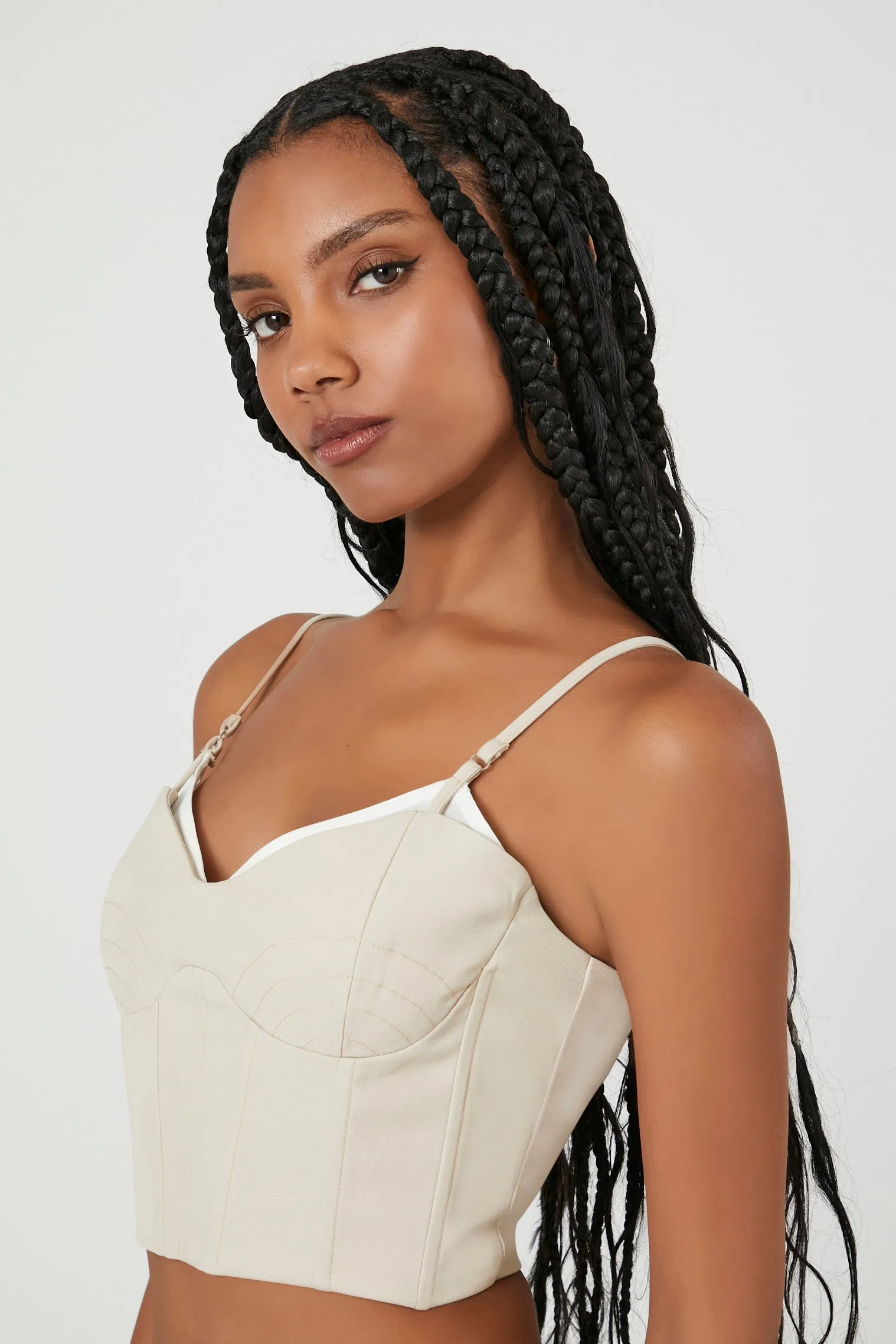 Camisole bustier courte à décolleté en coeur sold by Urban Planet product image thumbnail 2