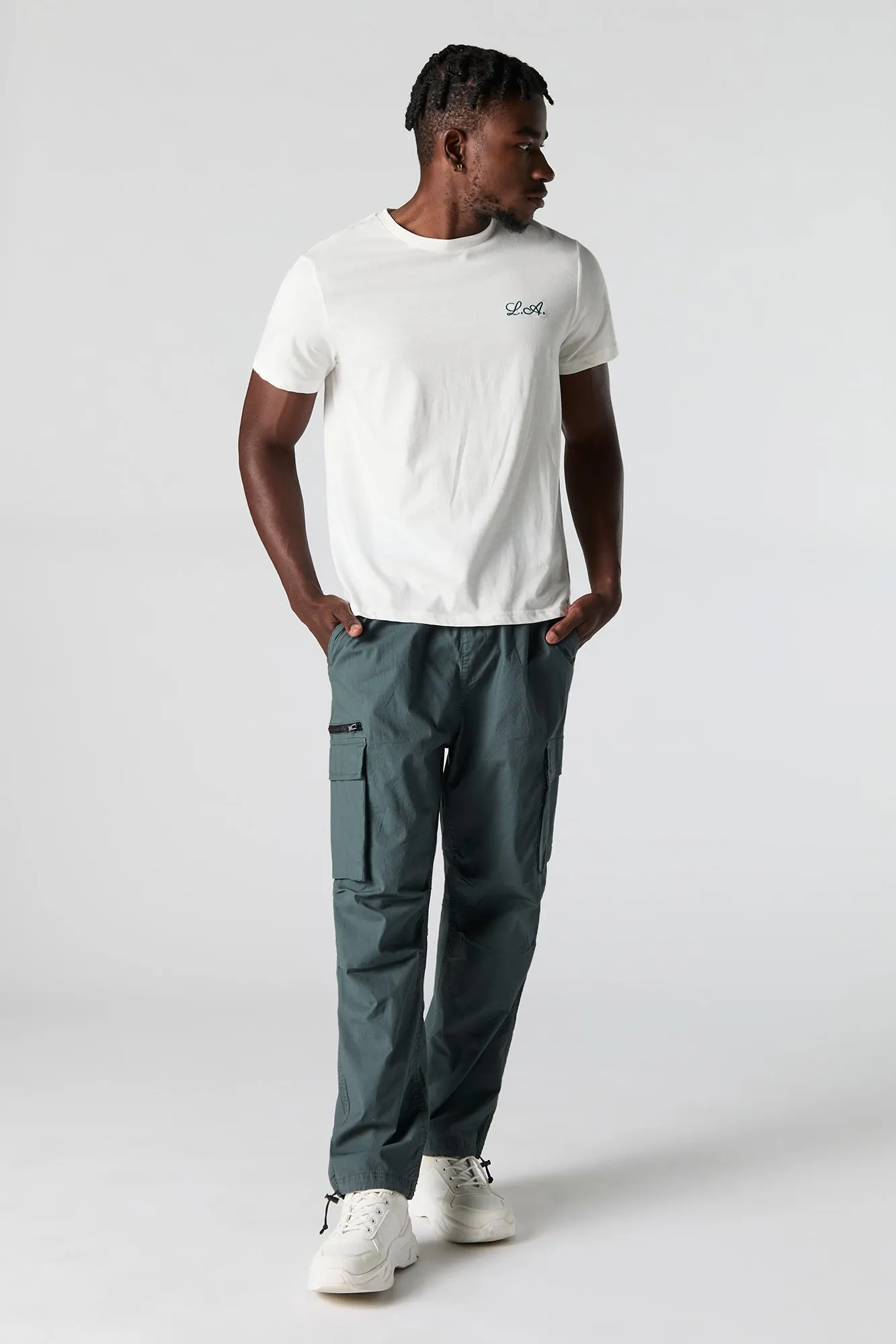 LA Embroidered T-Shirt sold by Urban Planet product image thumbnail 2