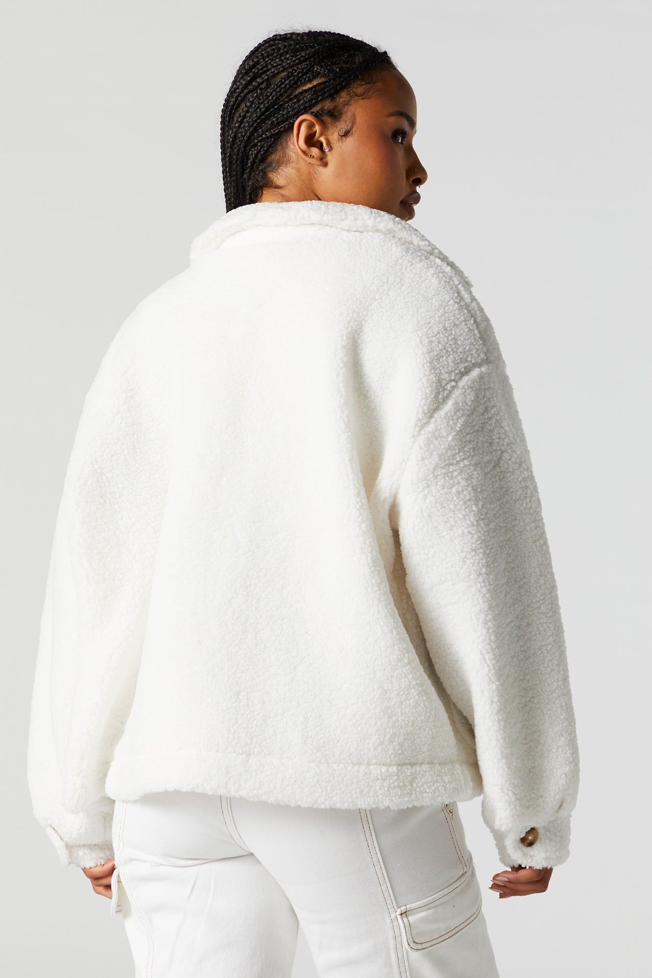 Surchemise boutonnée en similiSherpa sold by Urban Planet product image thumbnail 3