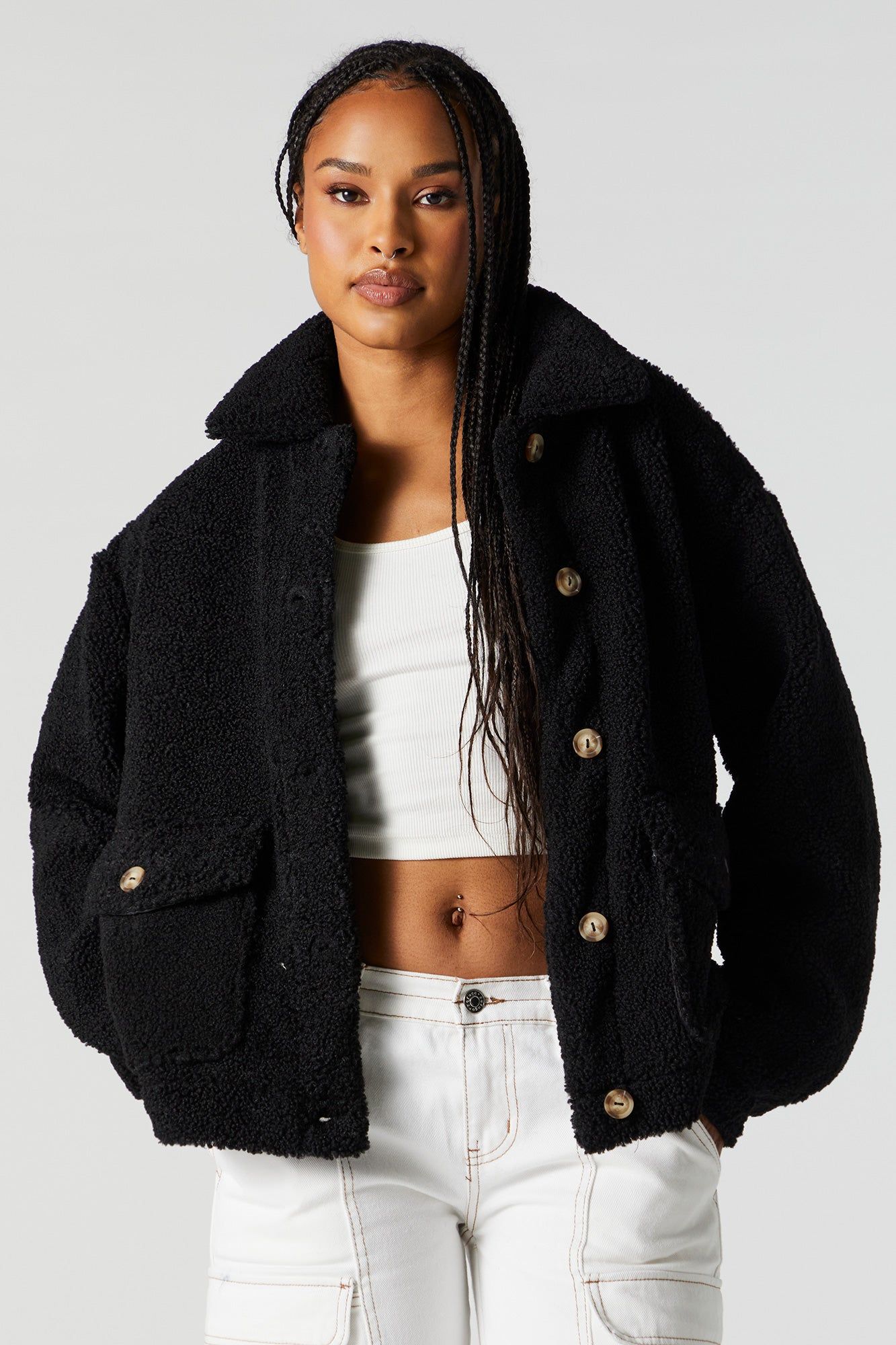 Surchemise boutonnée en similiSherpa sold by Urban Planet product image thumbnail 5