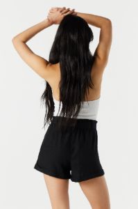 Linen Belted Paperbag Short sold by Urban Planet