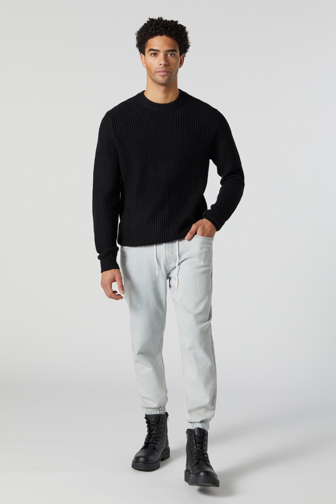 Jogger en denim à taille coulissante sold by Urban Planet product image thumbnail 5