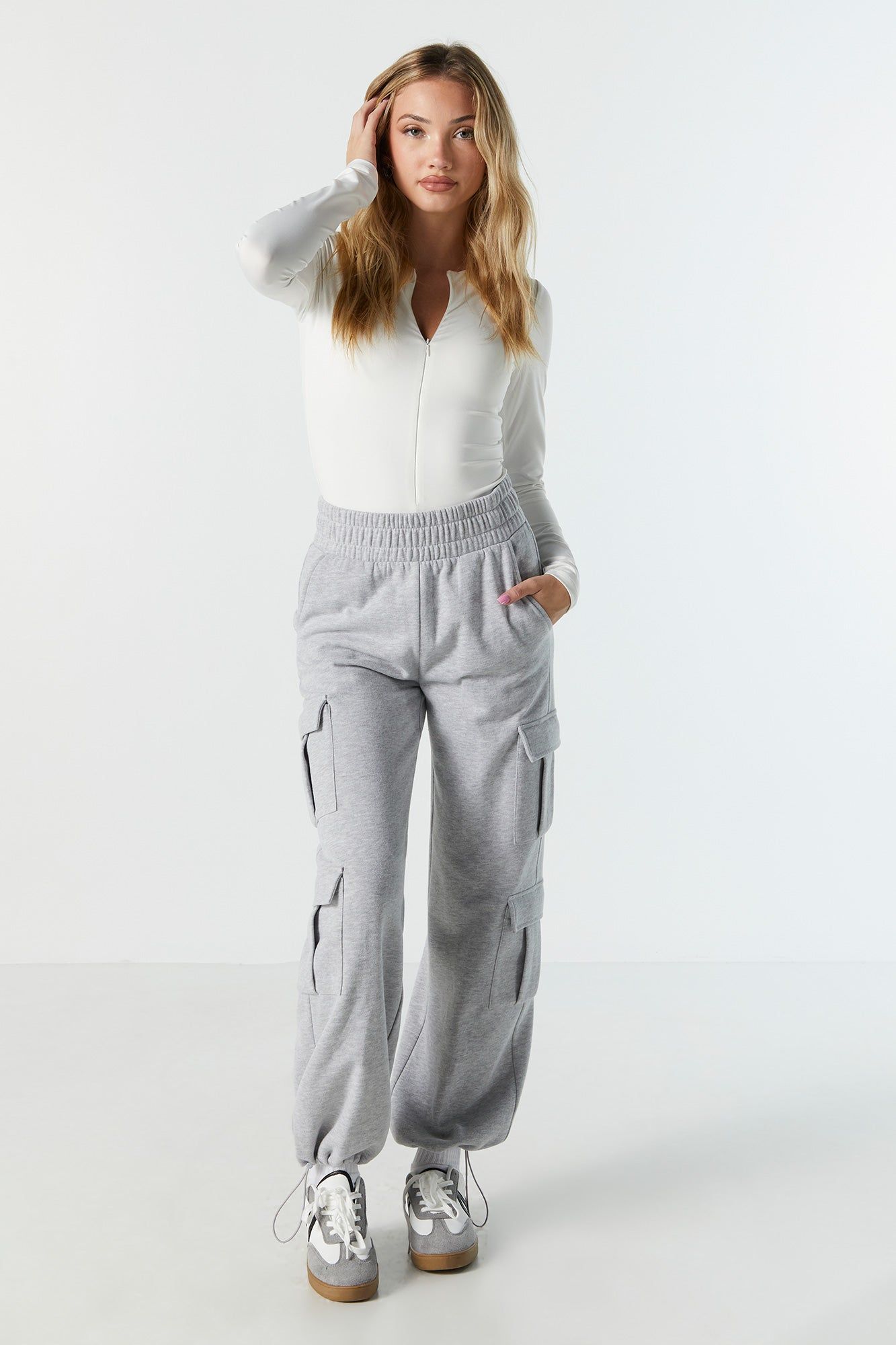 Fleece Parachute Cargo Jogger sold by Urban Planet