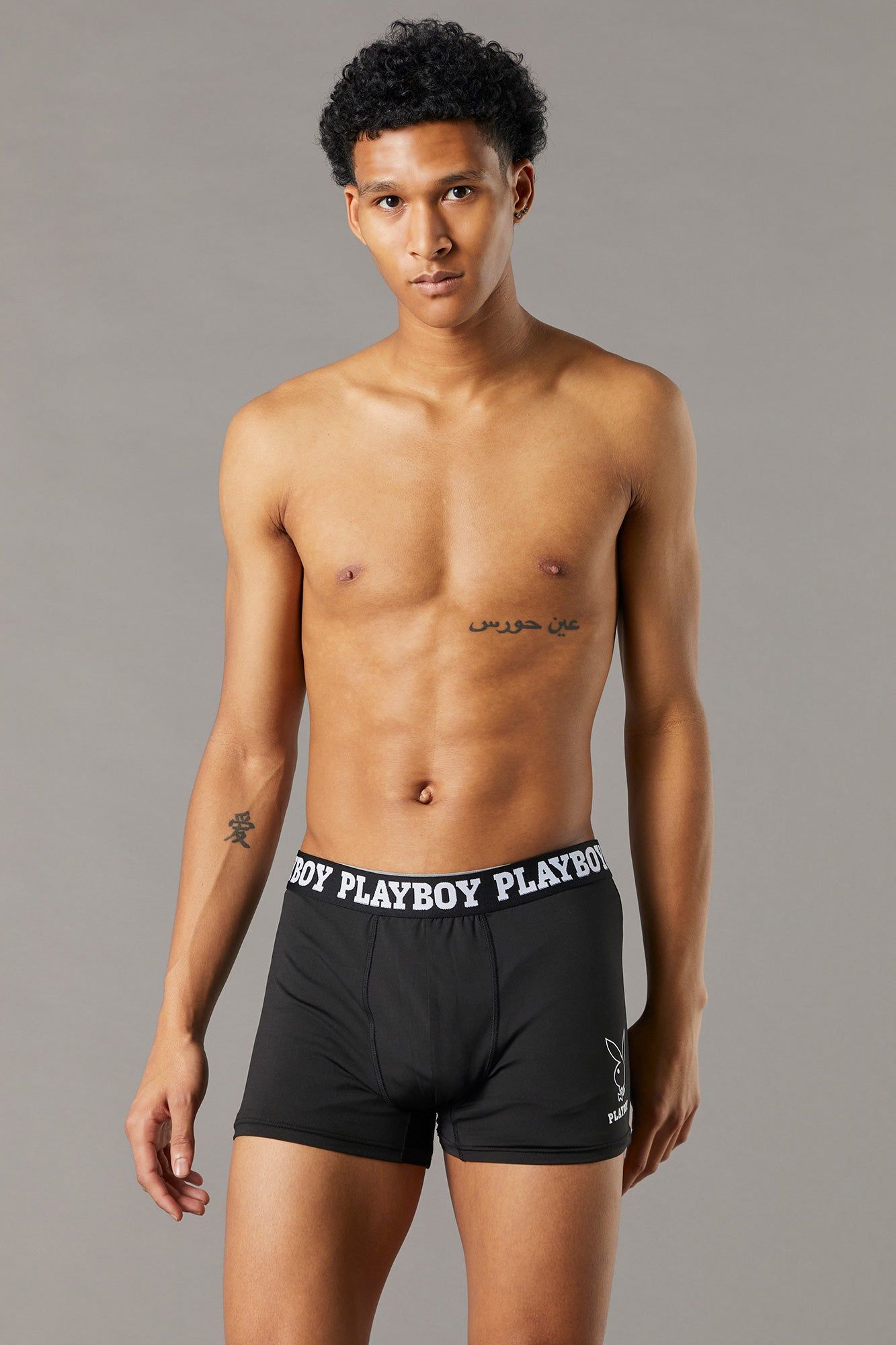 Caleçon à imprimé Playboy Noir (Paquet de 2) sold by Urban Planet product image thumbnail 4