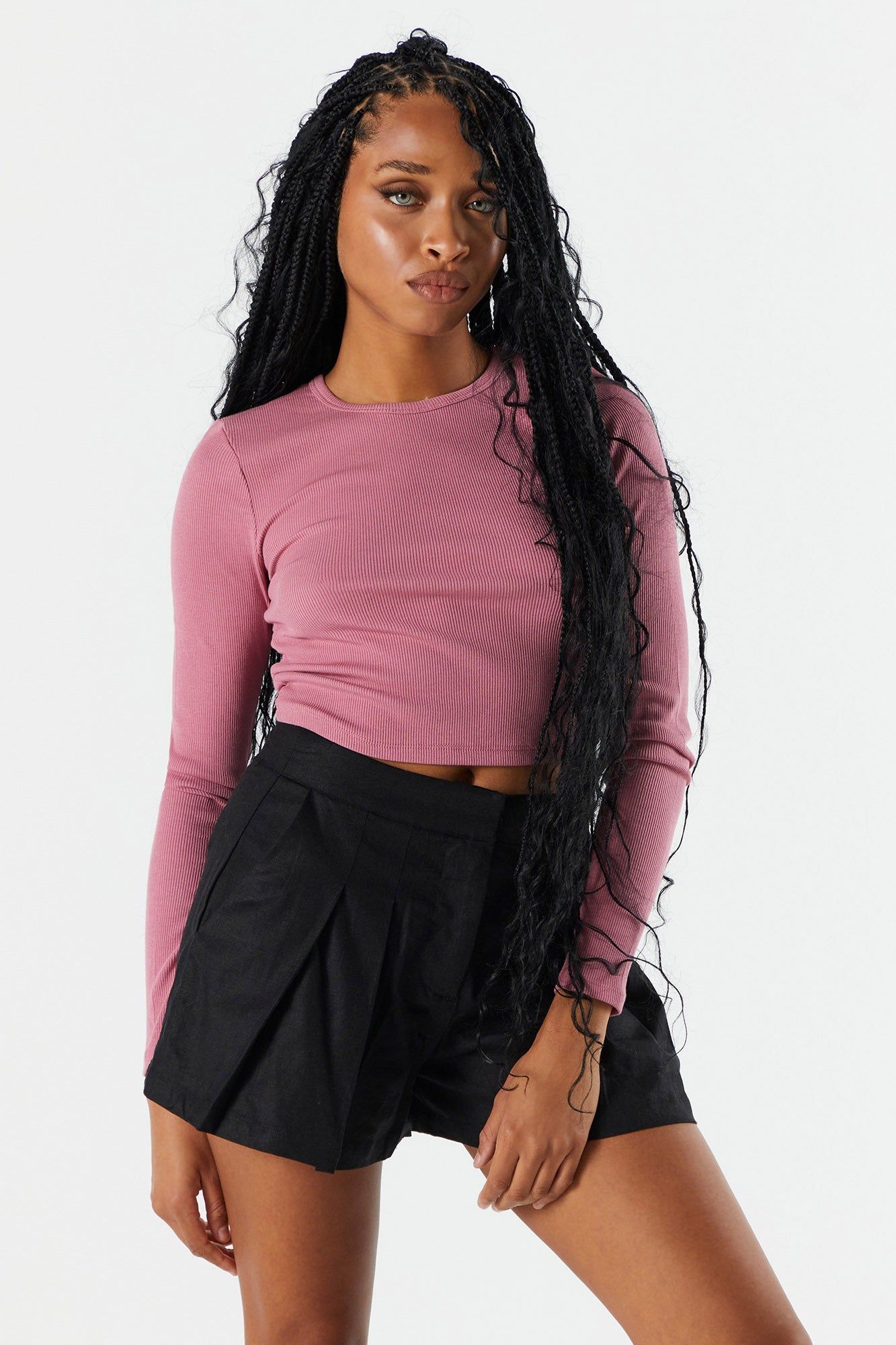 Haut ras du cou court à manches longues sold by Urban Planet product image thumbnail 13