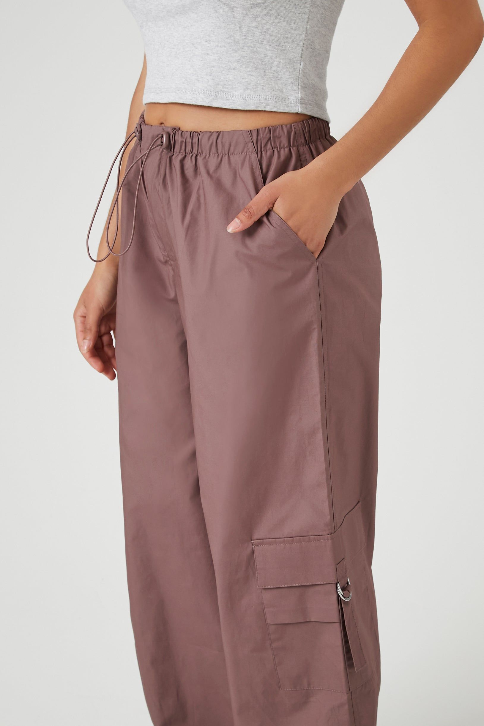 Pantalon cargo parachute en popeline sold by Urban Planet product image thumbnail 5