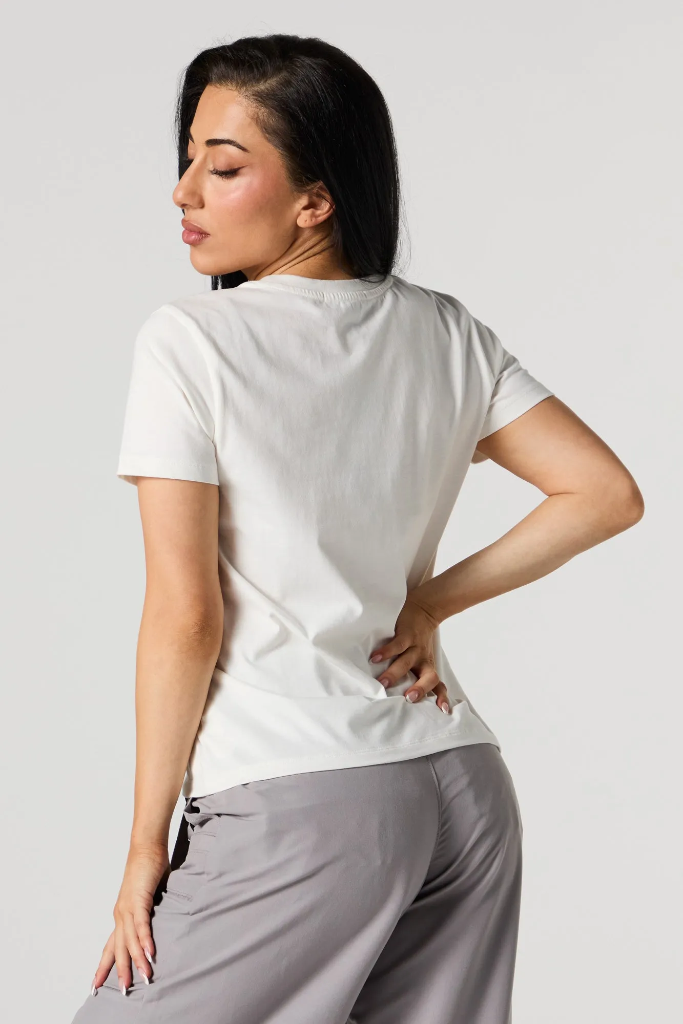 T-shirt à imprimé Smiley avec paillettes sold by Urban Planet product image thumbnail 3