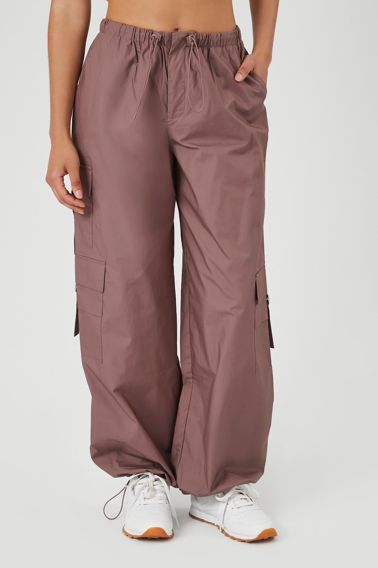 Pantalon cargo parachute en popeline sold by Urban Planet product image thumbnail 2