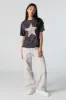 Cheetah Star Graphic Boyfriend T-Shirt sold by Urban Planet