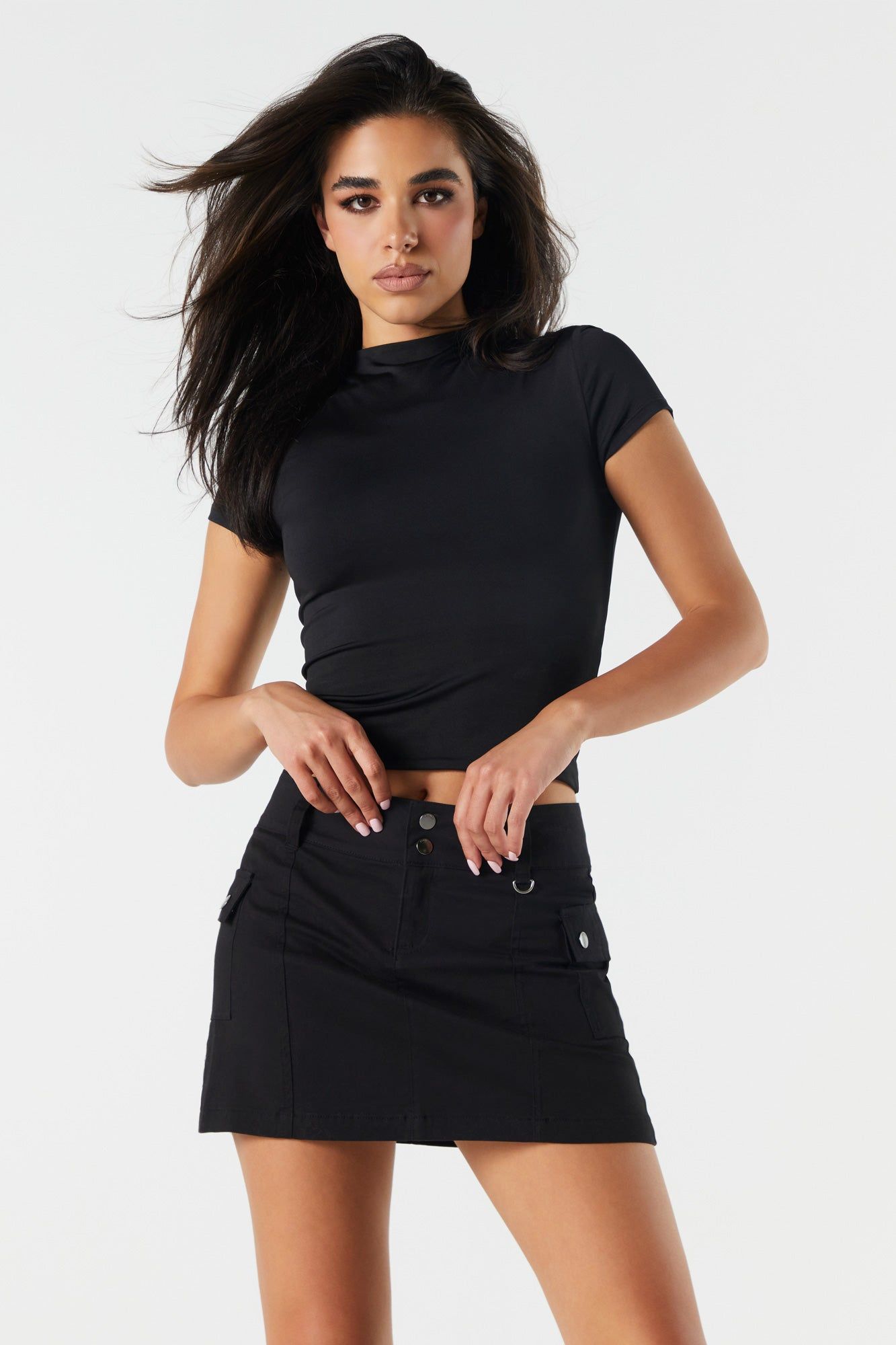 Poplin Cargo Mini Skirt sold by Urban Planet product image thumbnail 4