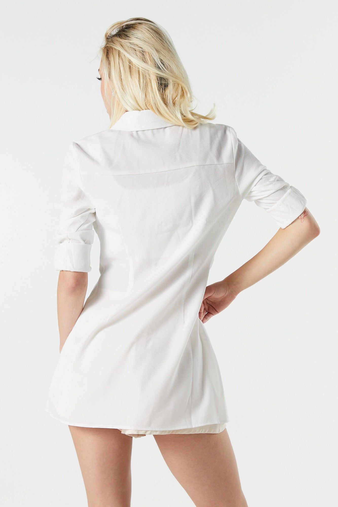 Rolled Sleeve Button-Up Top sold by Urban Planet product image thumbnail 2