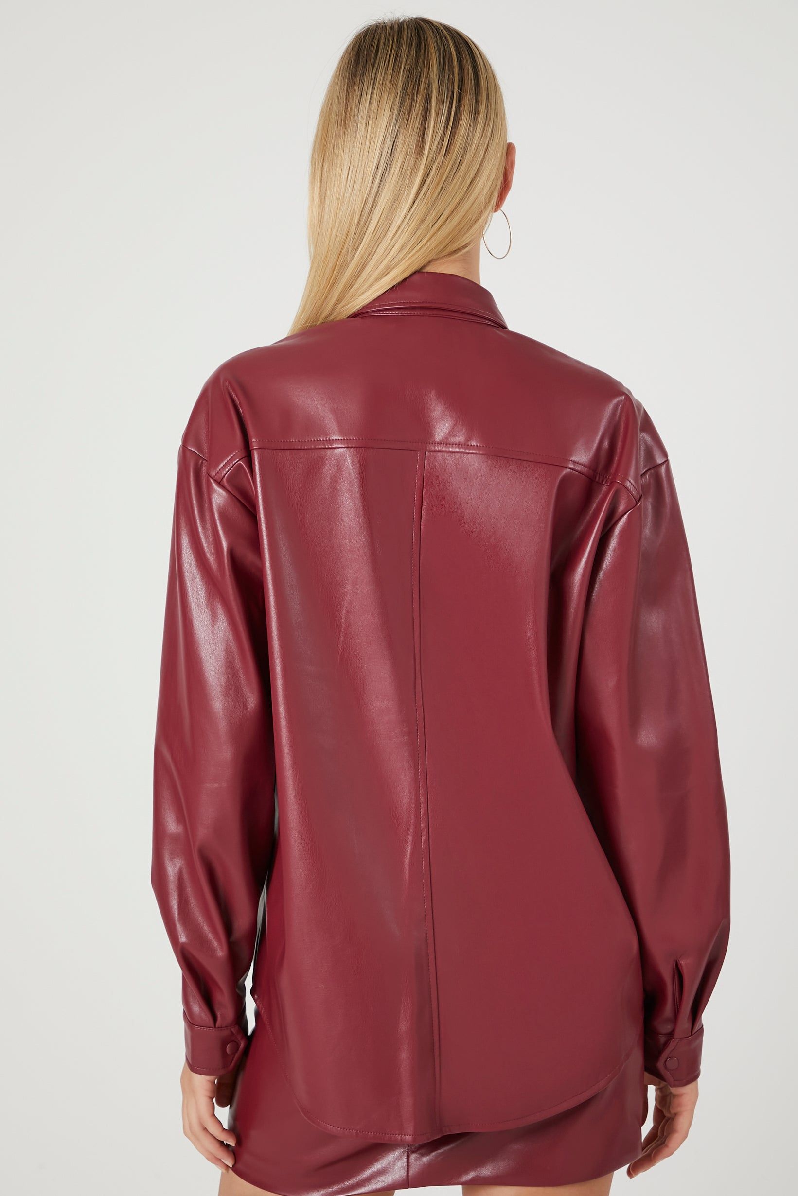 Faux Leather Shacket sold by Urban Planet product image thumbnail 3