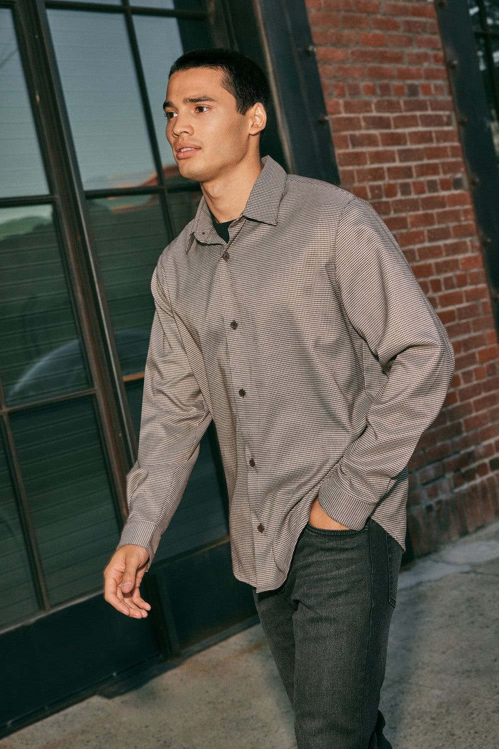 Jacquard Button-Up Top sold by Urban Planet