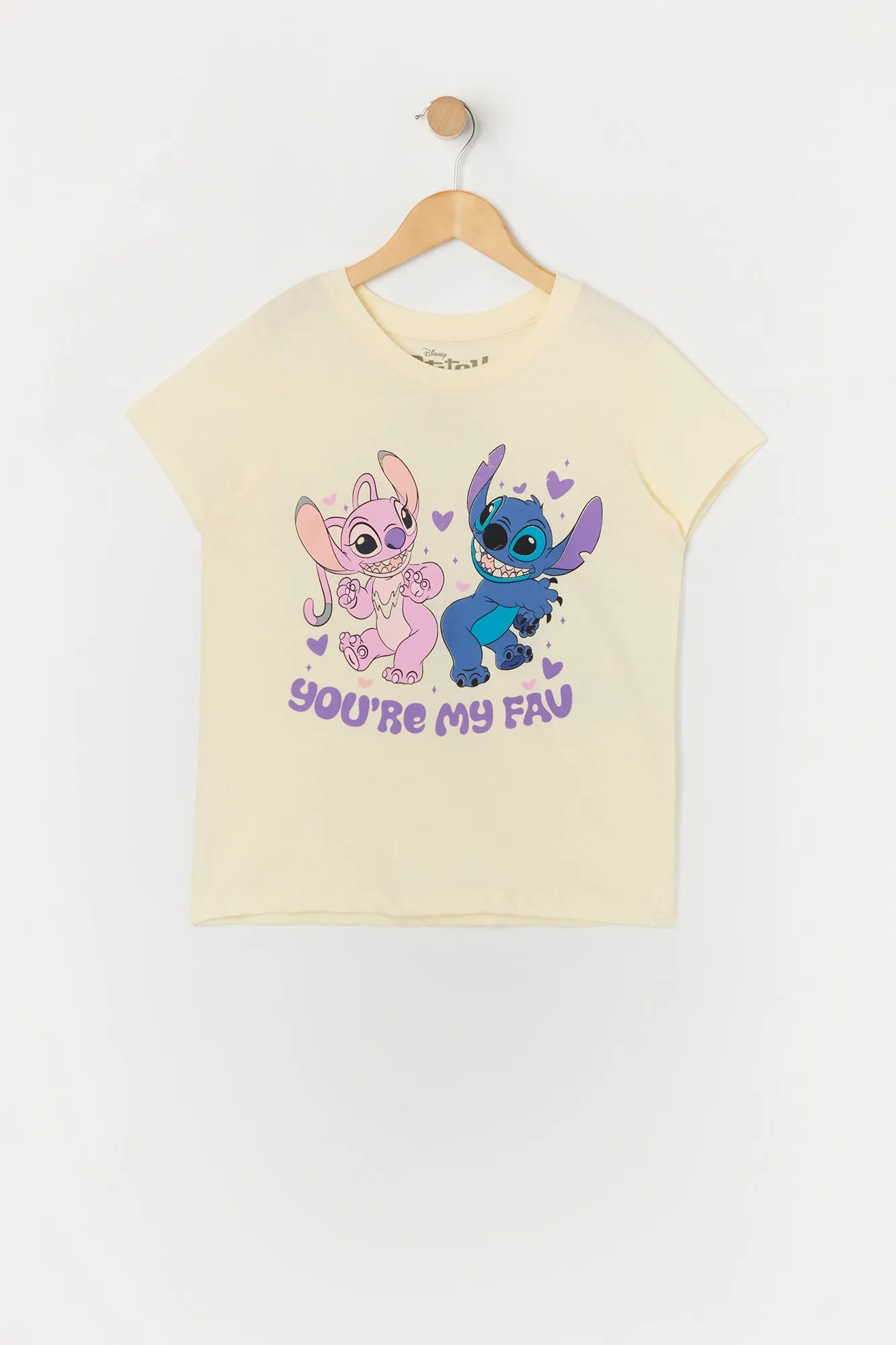 T-shirt à imprimé Stitch and Angel Fav pour fille sold by Urban Planet