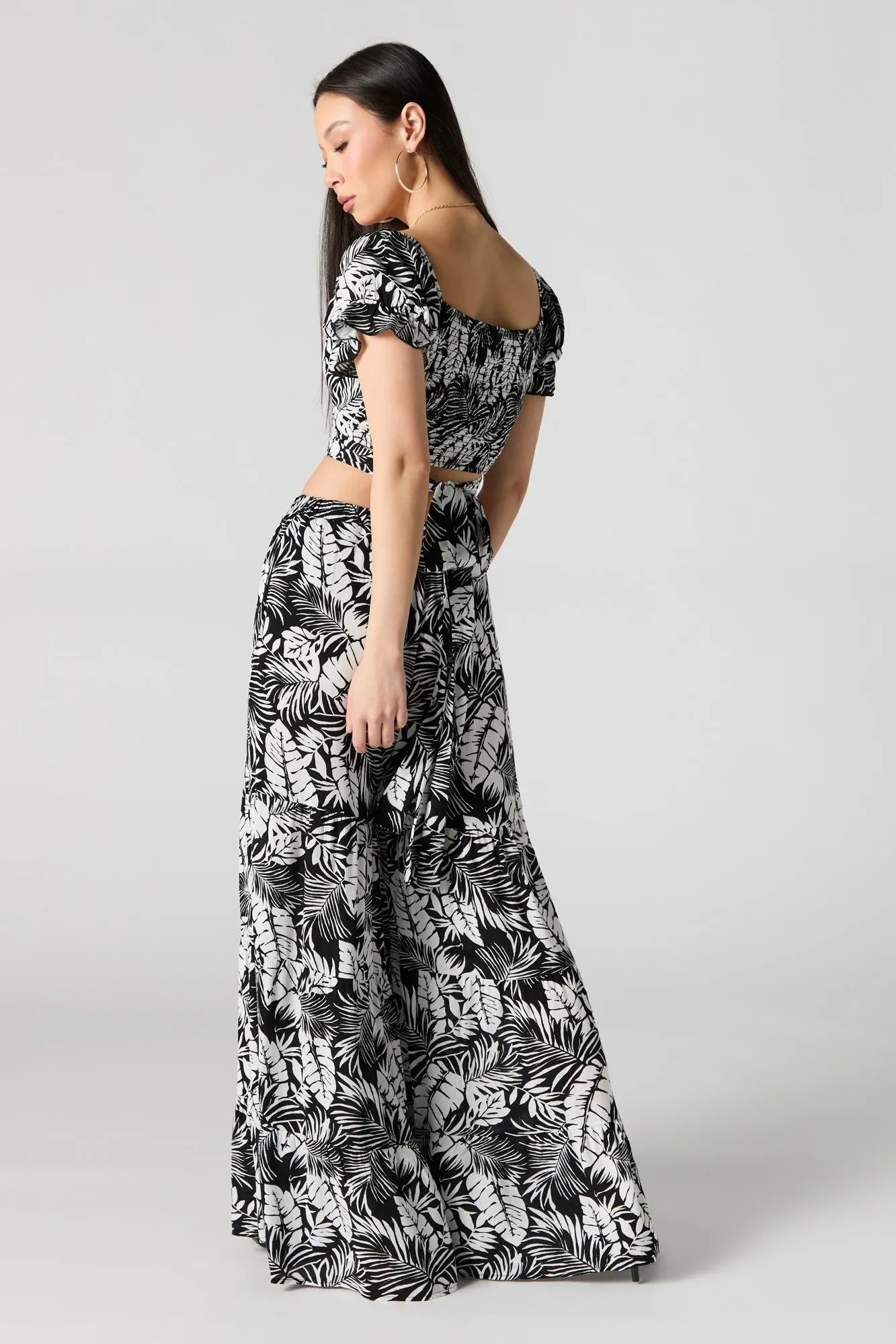 Palazzo volanté avec motif de feuilles sold by Urban Planet product image thumbnail 3