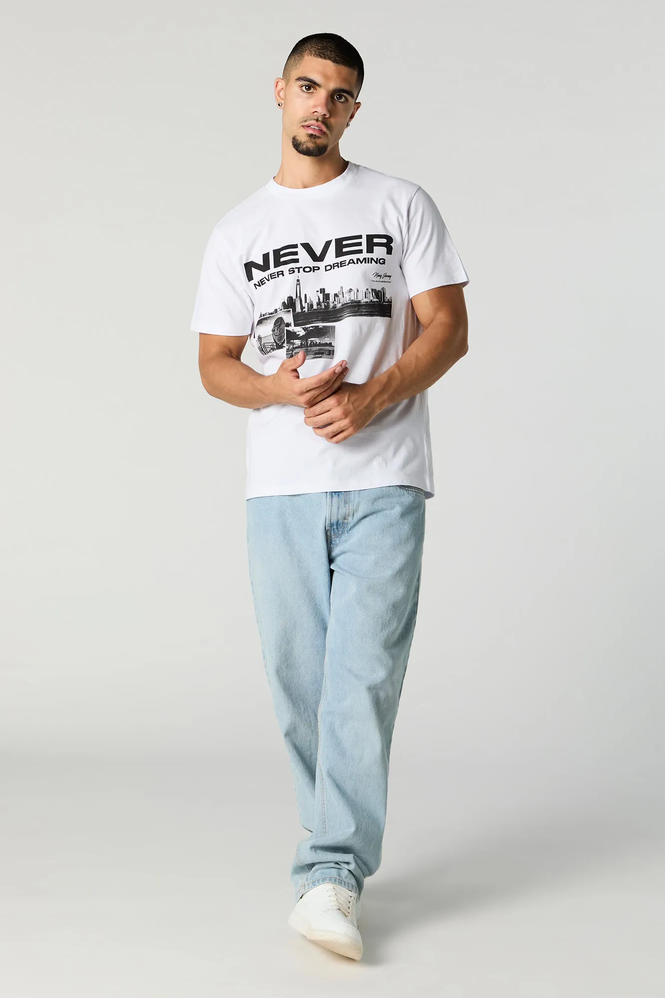 Never Stop Dreaming Graphic T-Shirt sold by Urban Planet product image thumbnail 3