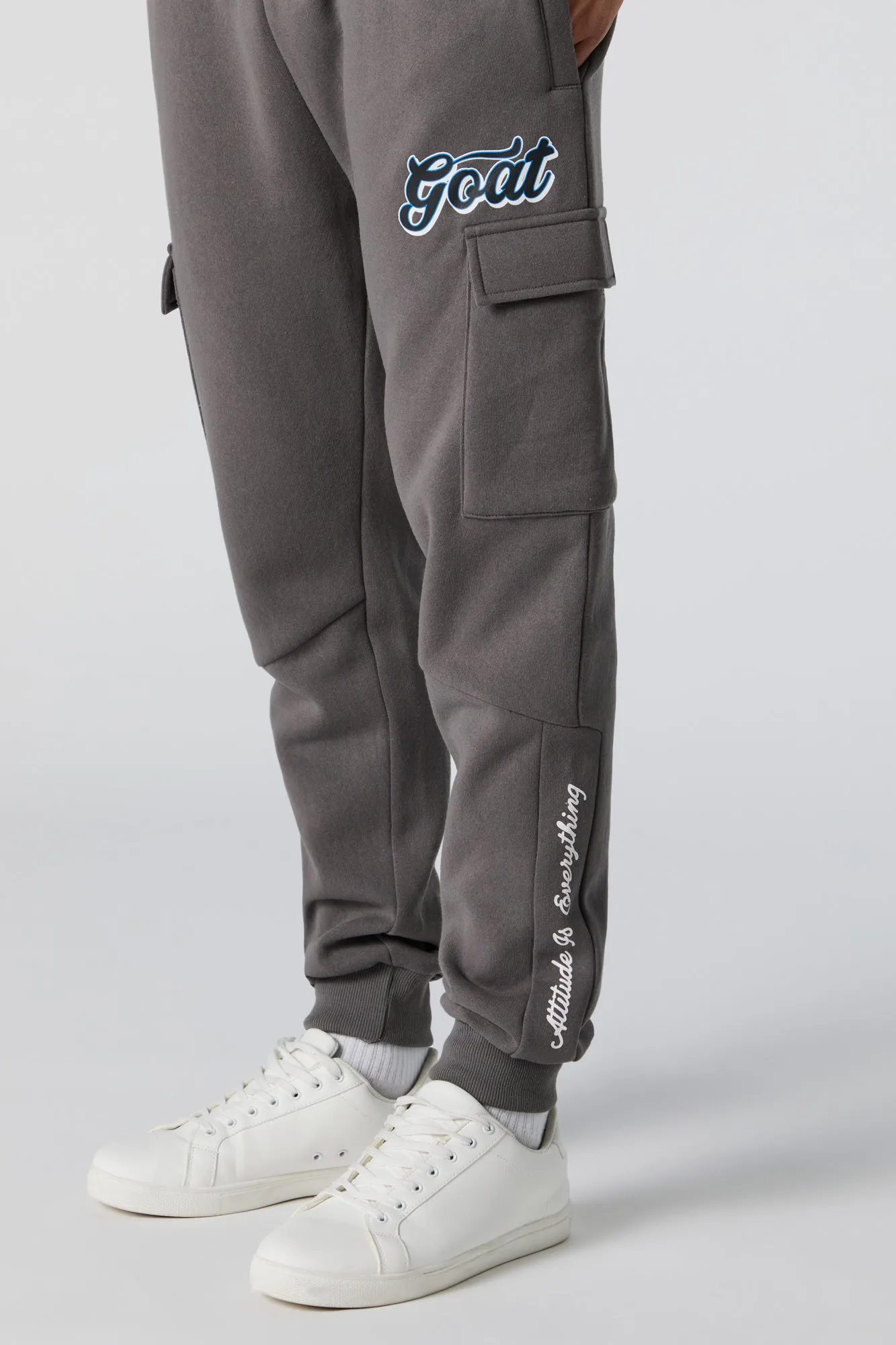 Graphic Fleece Cargo Jogger sold by Urban Planet product image thumbnail 4
