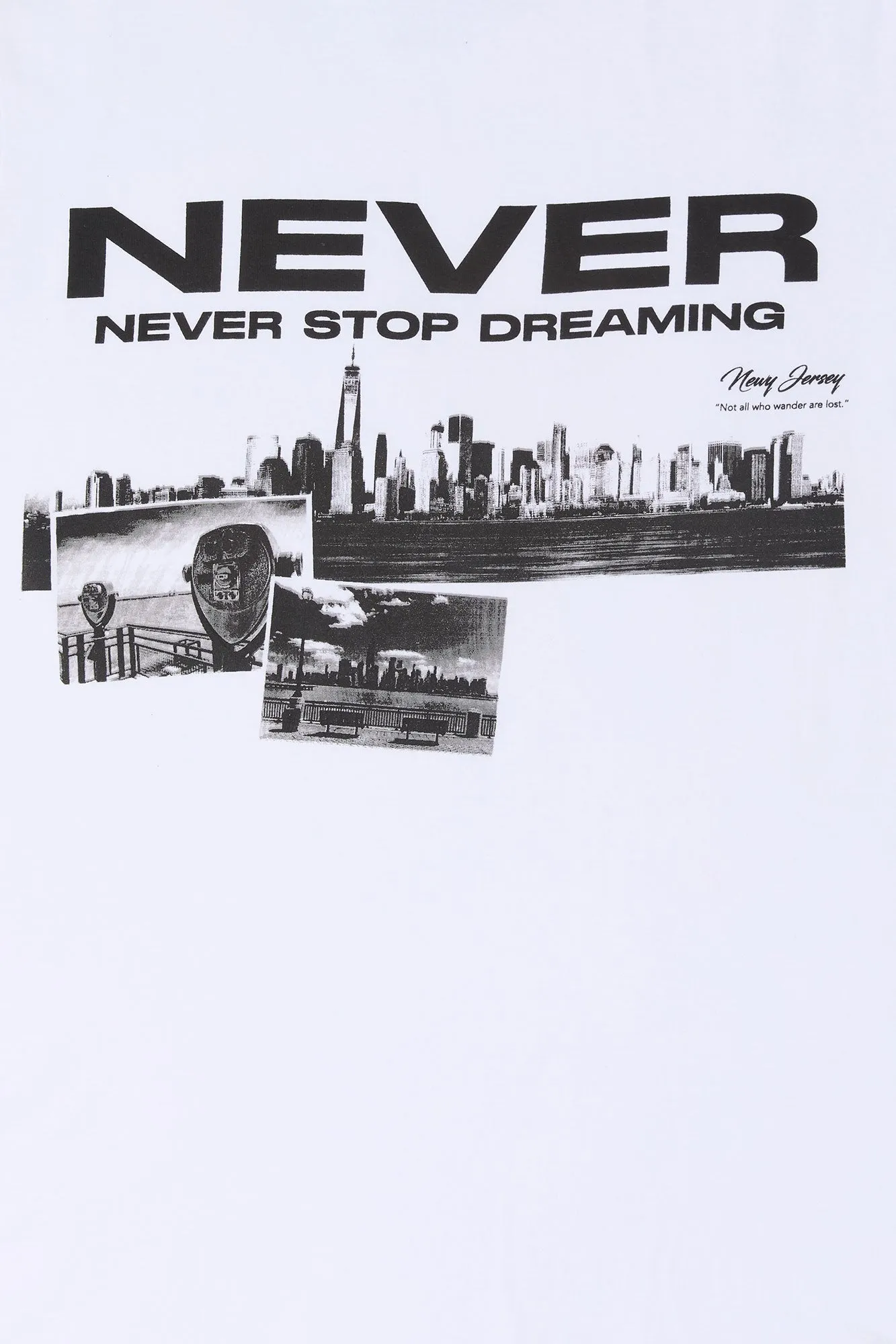 Never Stop Dreaming Graphic T-Shirt sold by Urban Planet product image thumbnail 2