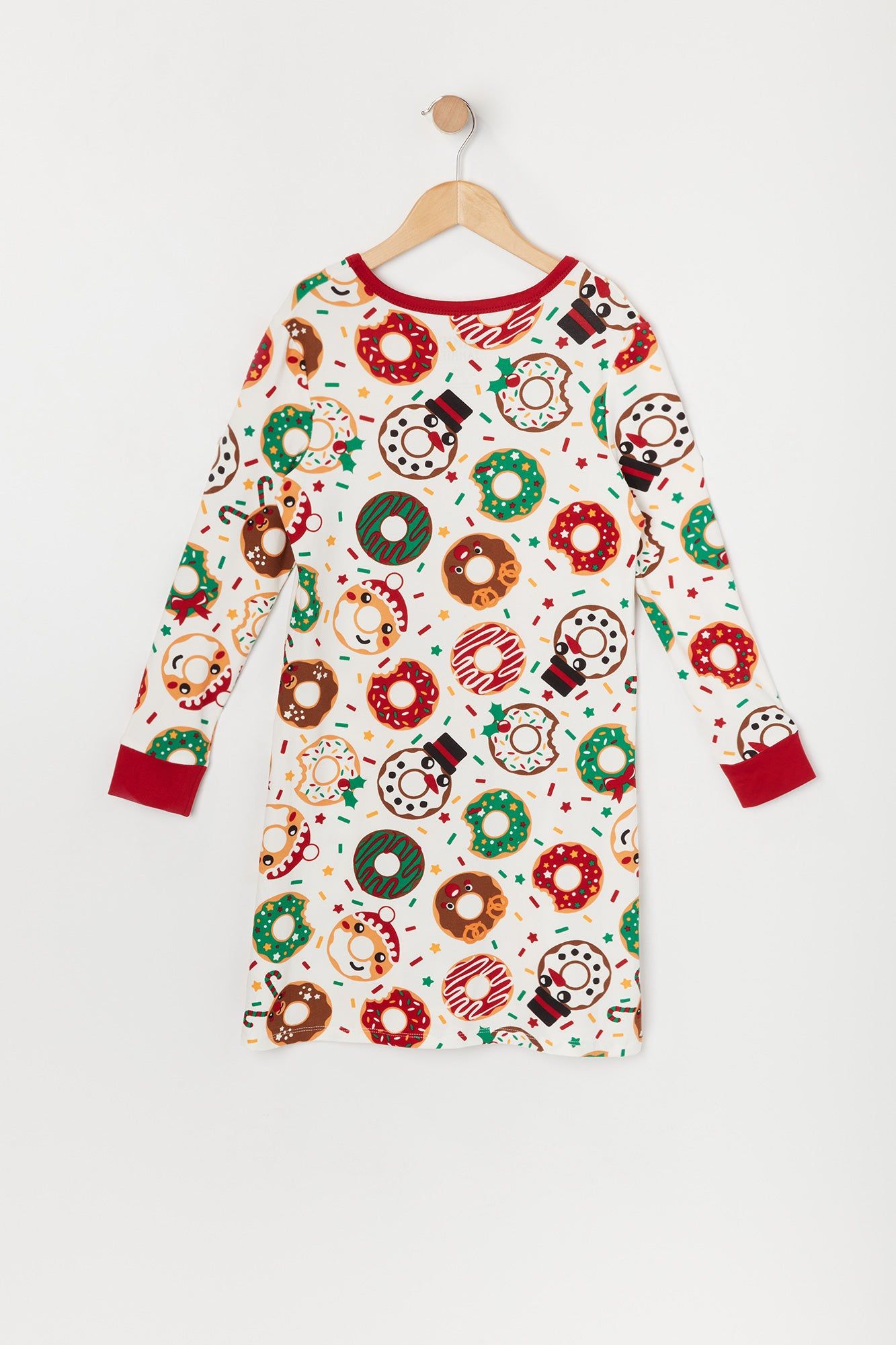 Robe de nuit Pyjamas de Famille à imprimé Beigne de Noël pour fille sold by Urban Planet product image thumbnail 3