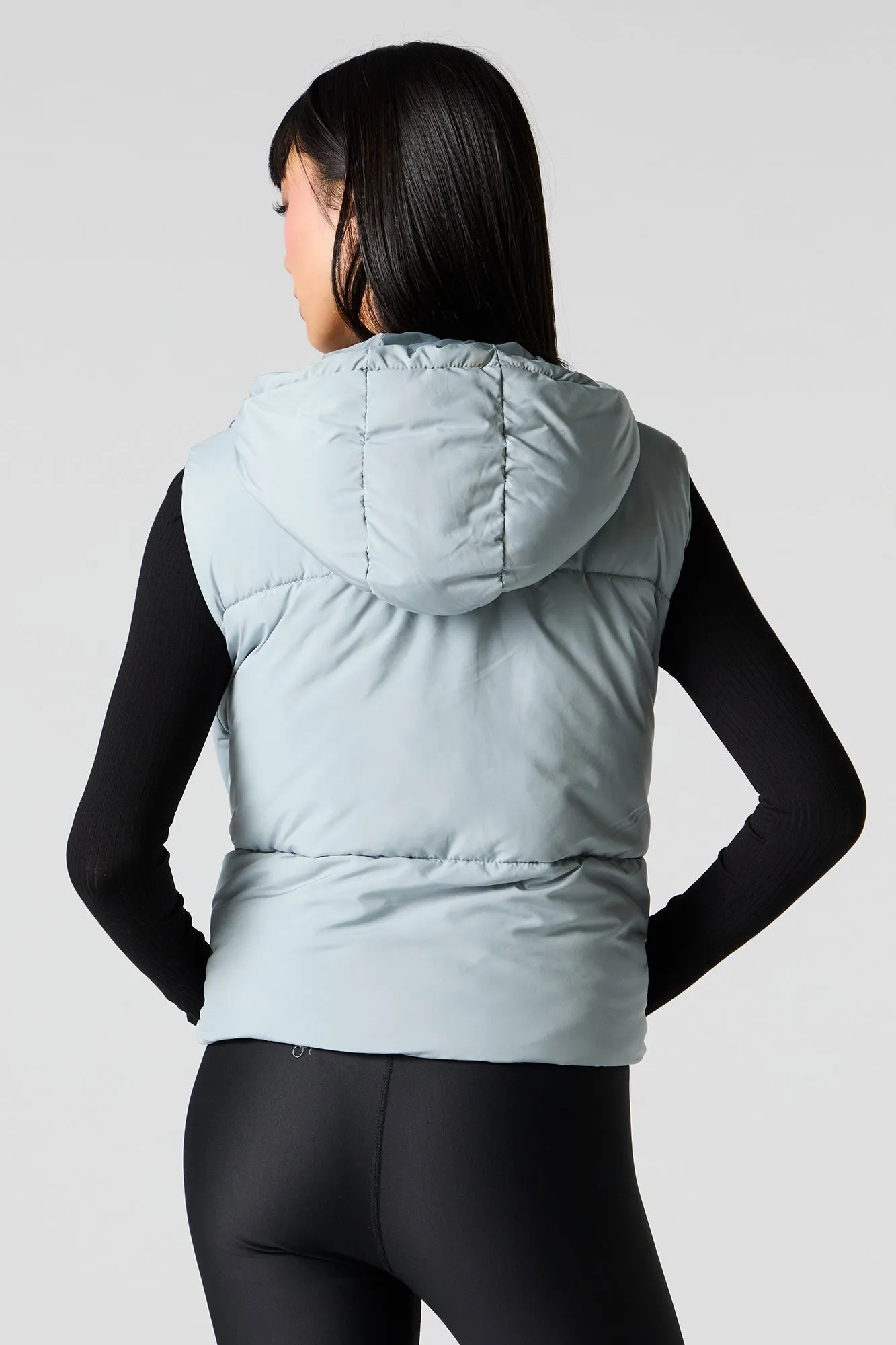 Hooded Puffer Vest sold by Urban Planet product image thumbnail 2