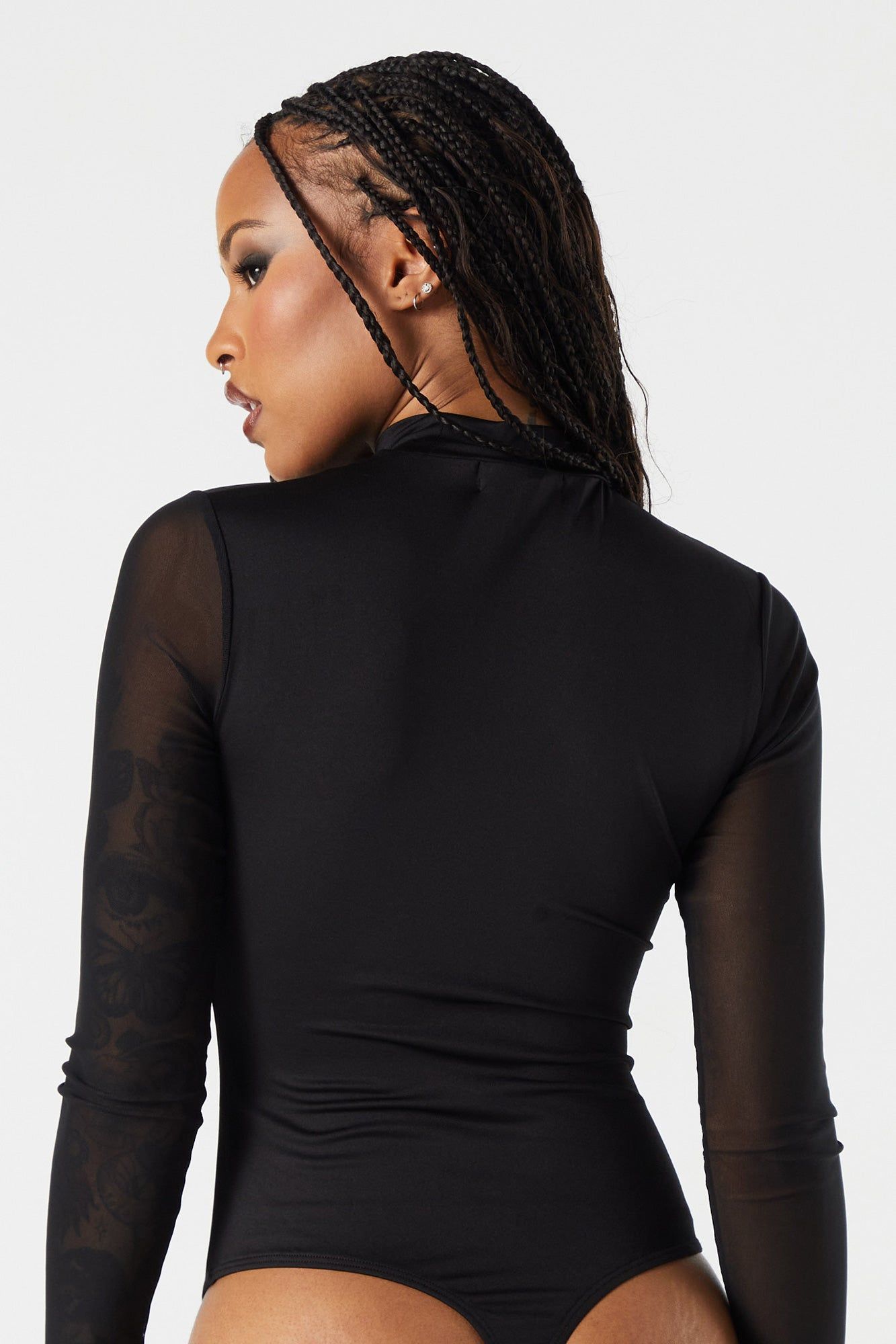 Mesh Cut Out Bodysuit sold by Urban Planet product image thumbnail 9