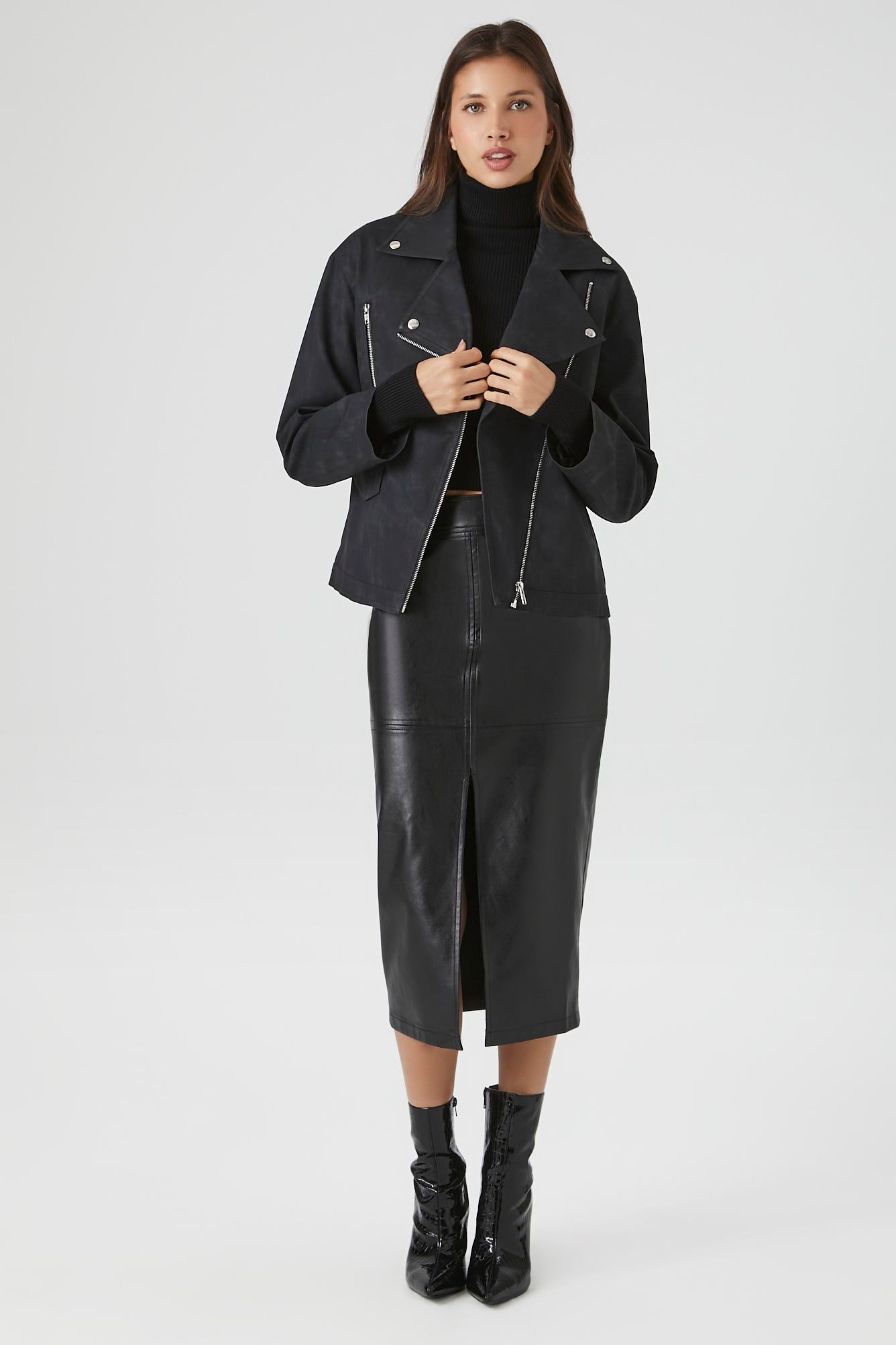 Blouson de style moto en similicuir sold by Urban Planet product image thumbnail 4