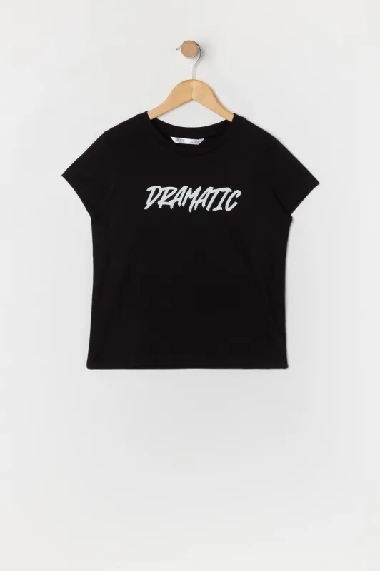 Girls Dramatic Graphic T-Shirt sold by Urban Planet