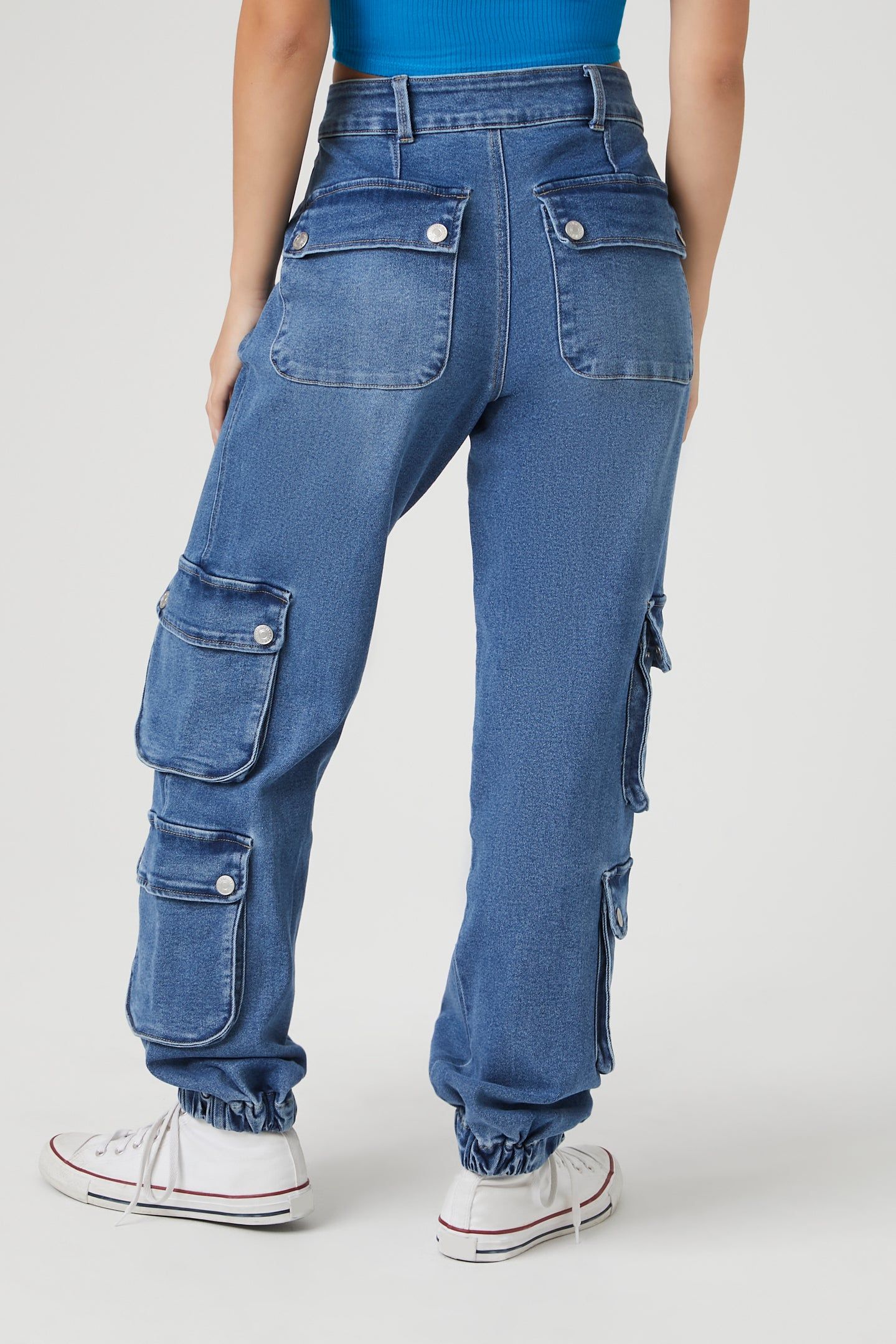 Pantalon de jogging en denim avec poches cargo multiples sold by Urban Planet product image thumbnail 4