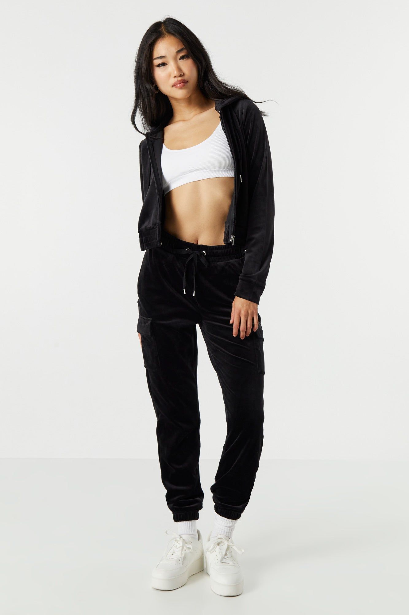 Pantalon de jogging cargo en velours sold by Urban Planet product image thumbnail 4