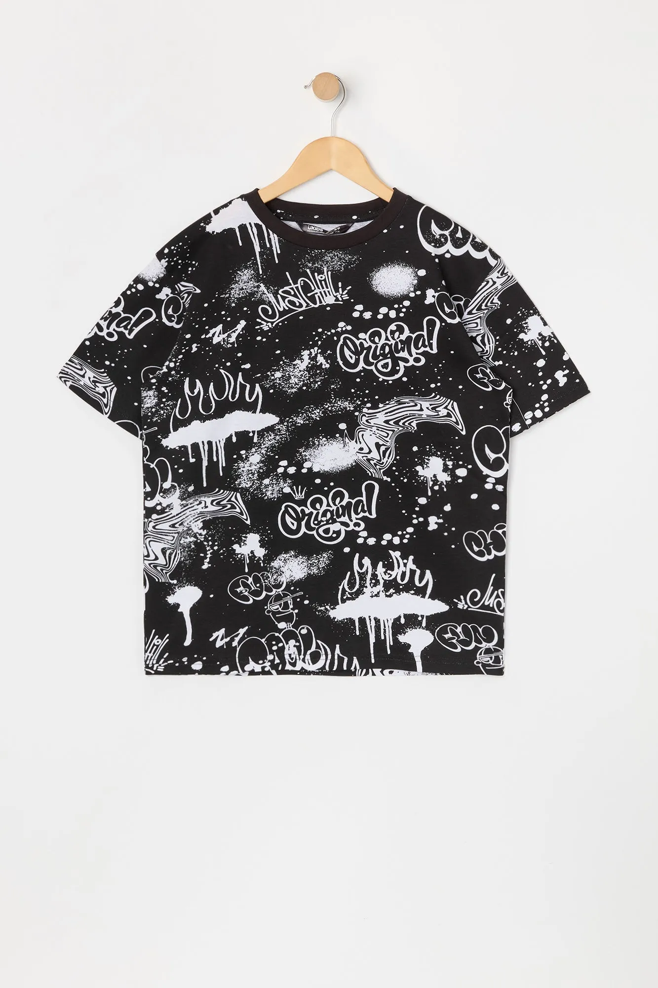 T-shirt à imprimé de graffiti pour garçons sold by Urban Planet