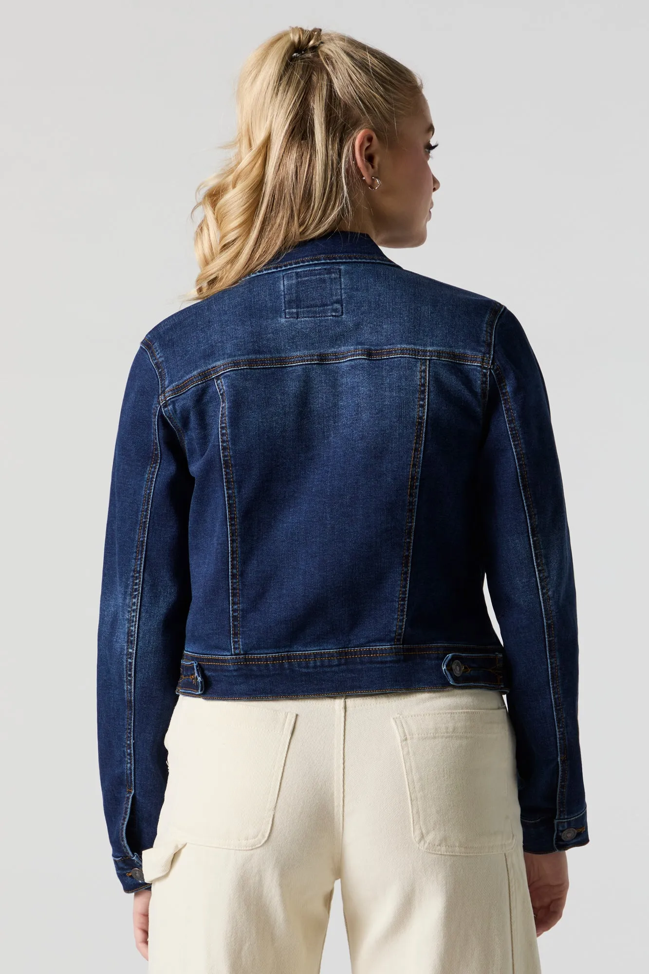 Cropped Denim Jacket sold by Urban Planet product image thumbnail 2