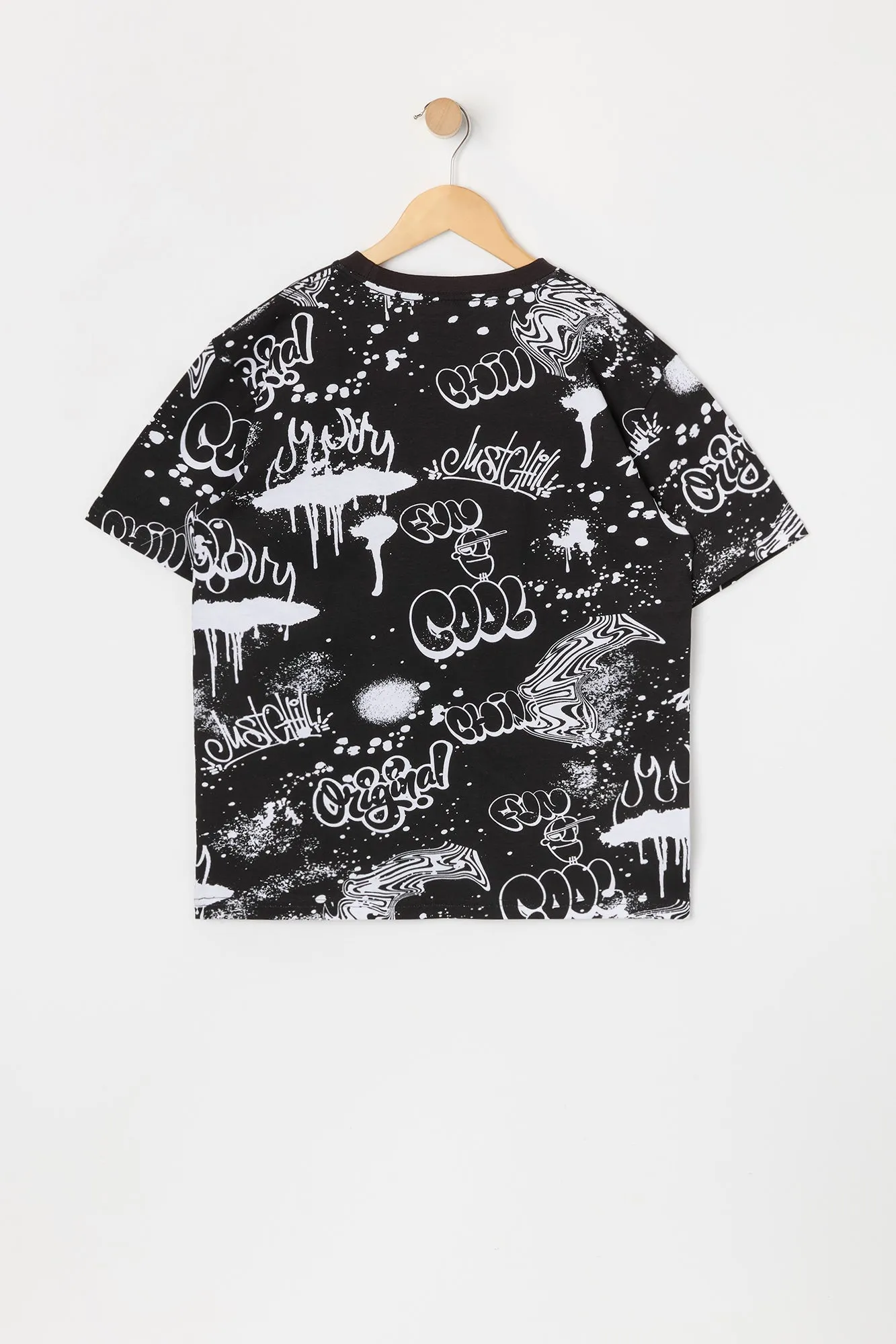T-shirt à imprimé de graffiti pour garçons sold by Urban Planet product image thumbnail 2