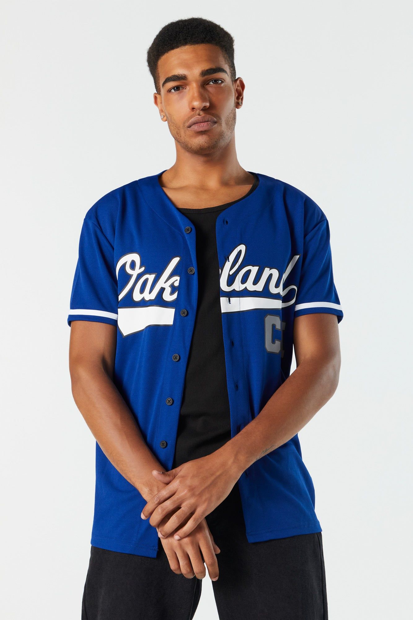 Oakland Graphic Baseball Jersey sold by Urban Planet
