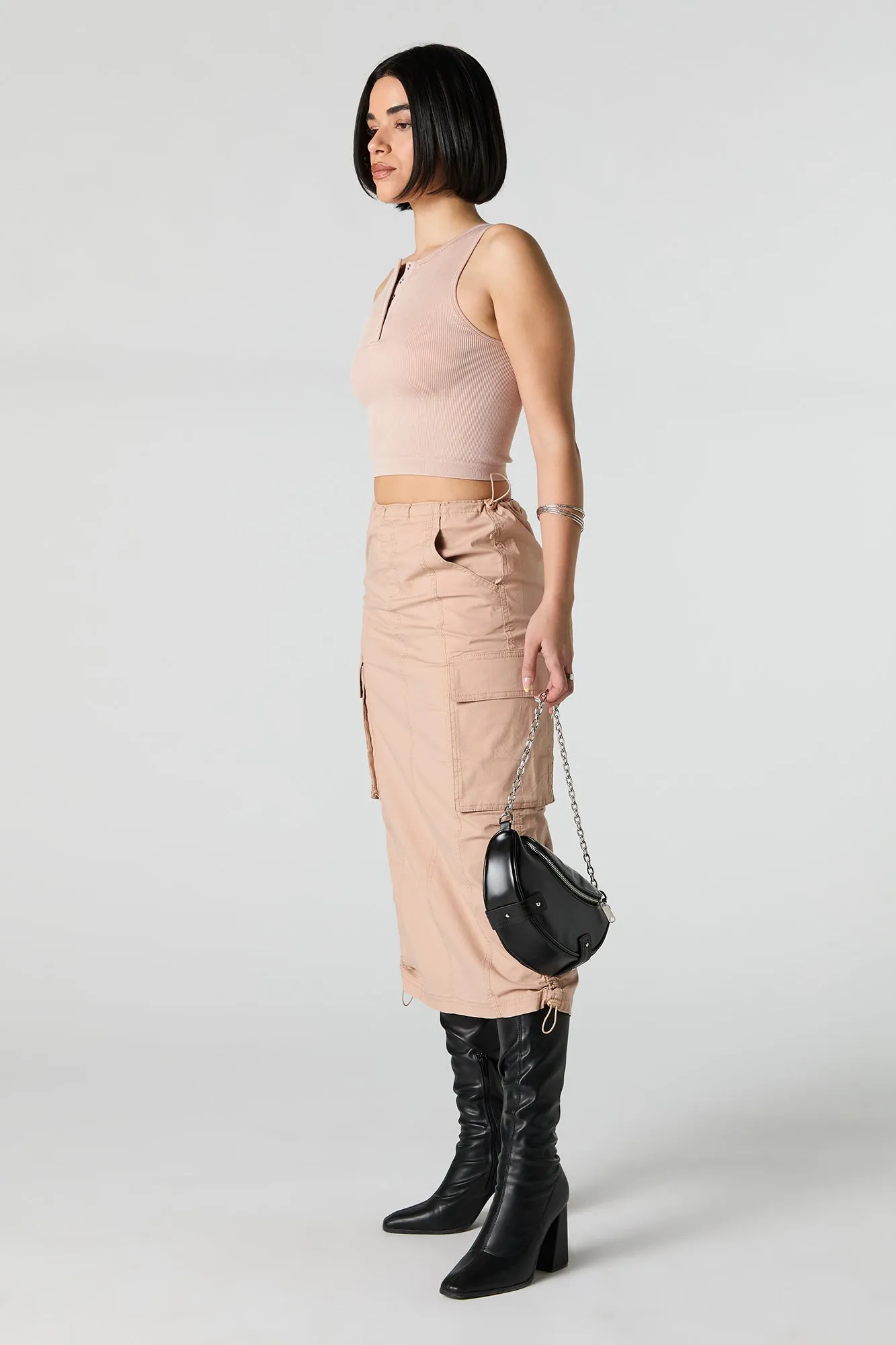 Parachute Cargo Midi Skirt sold by Urban Planet product image thumbnail 5