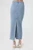 Denim Column Maxi Skirt sold by Urban Planet