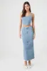 Denim Column Maxi Skirt sold by Urban Planet