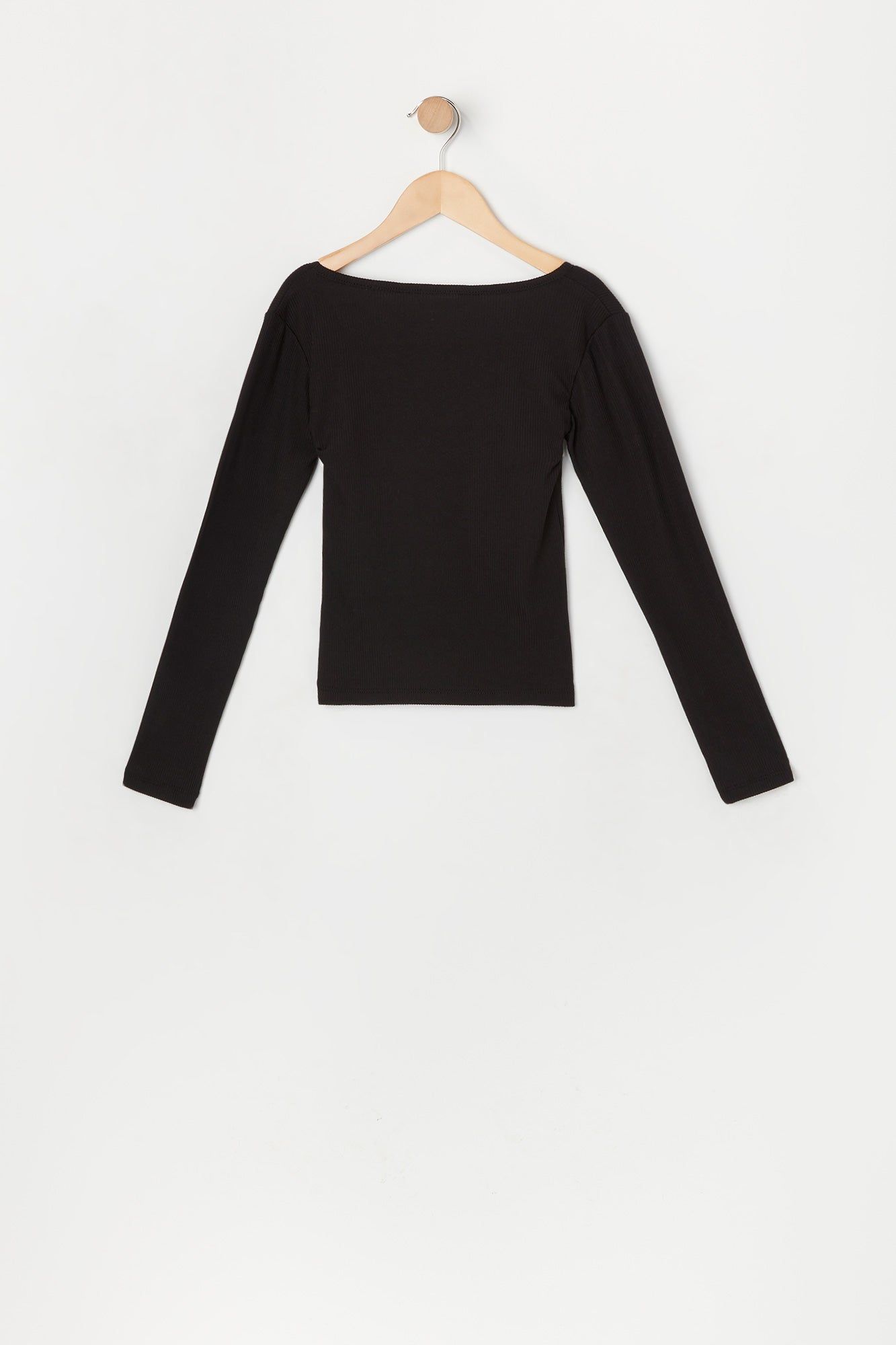 Girls Ribbed Long Sleeve Top sold by Urban Planet product image thumbnail 2